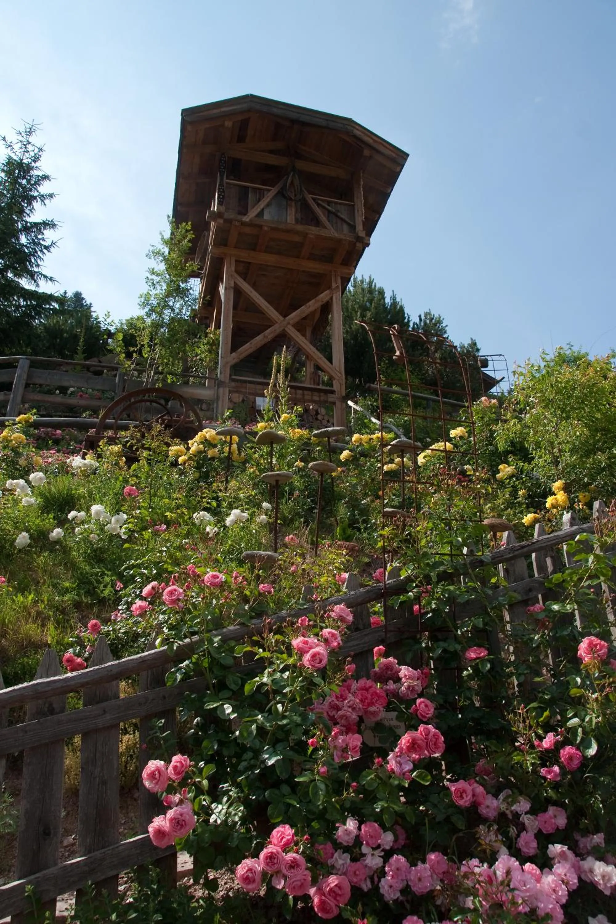 Garden view in Charmehotel Uhrerhof - Deur