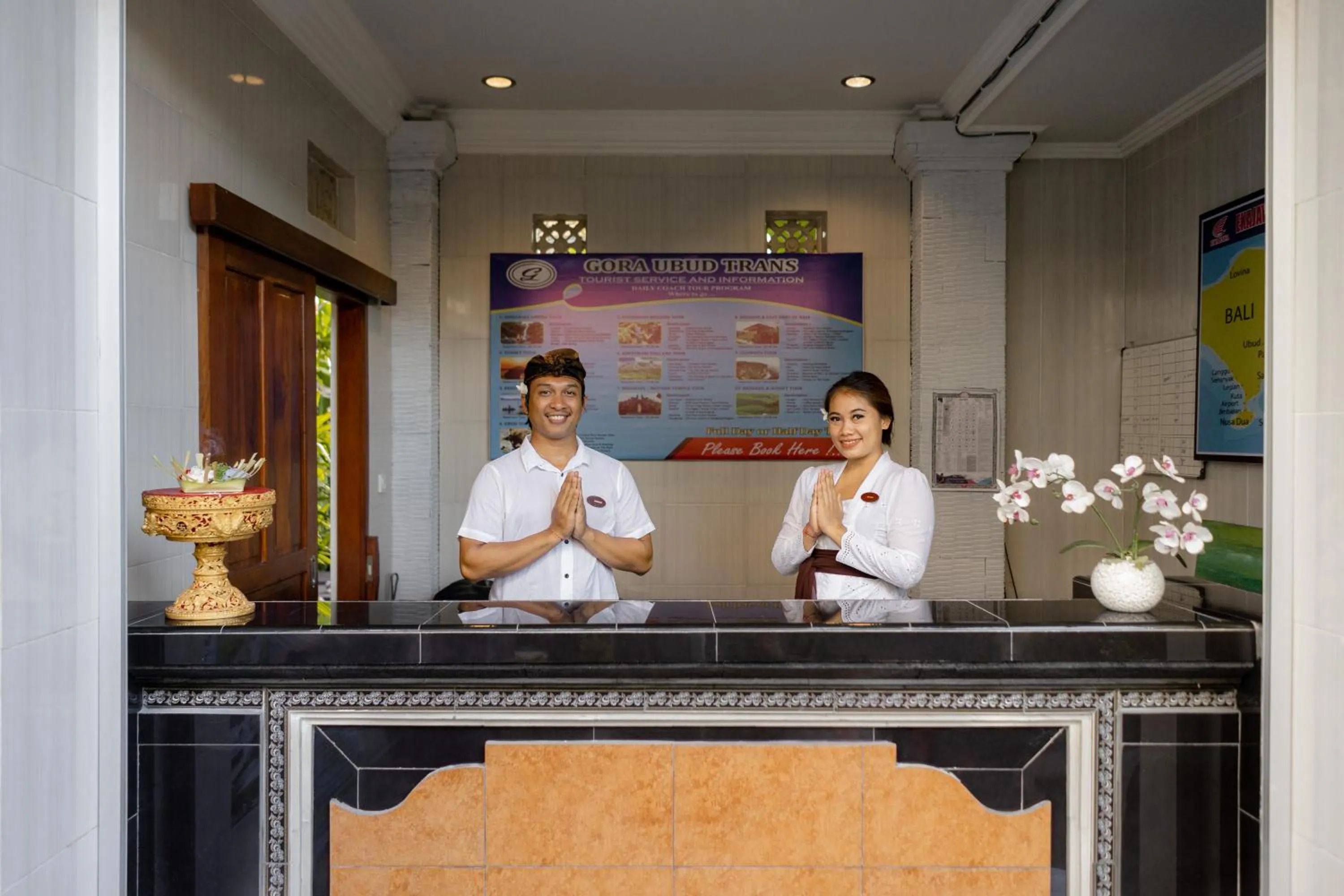 Lobby or reception in Gora House Bali