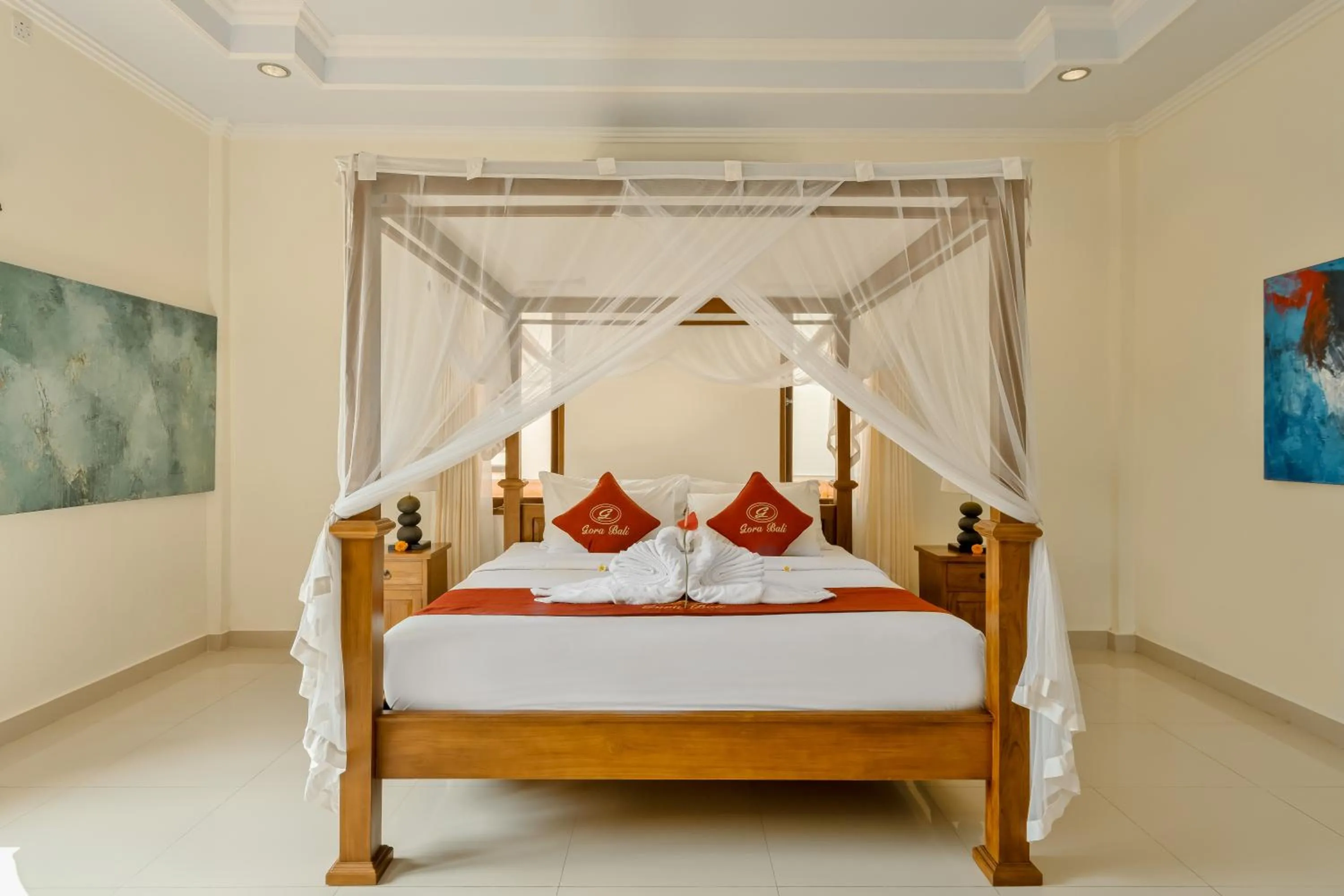 Bed in Gora House Bali