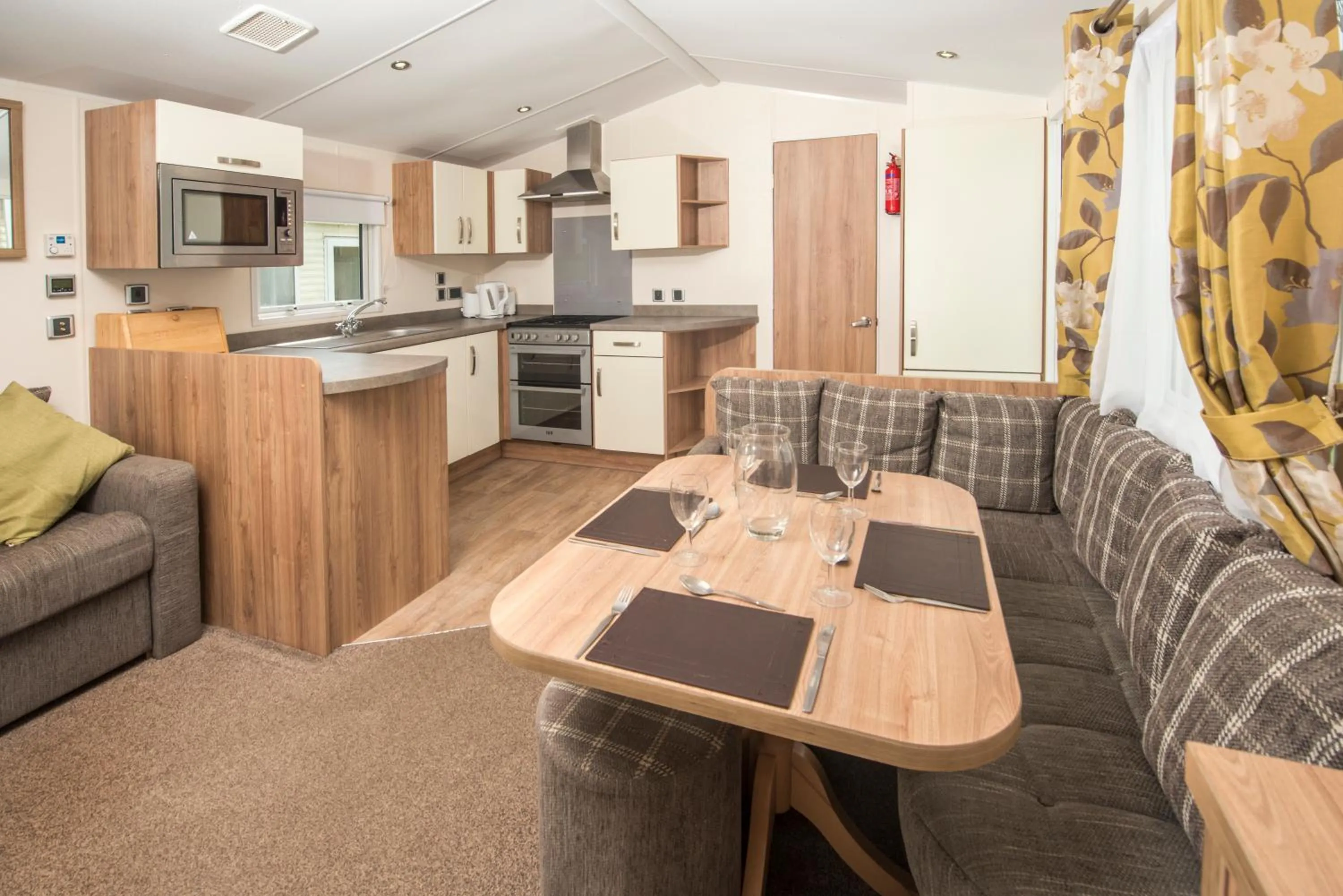 Kitchen or kitchenette in Trelawne Manor Holiday Park