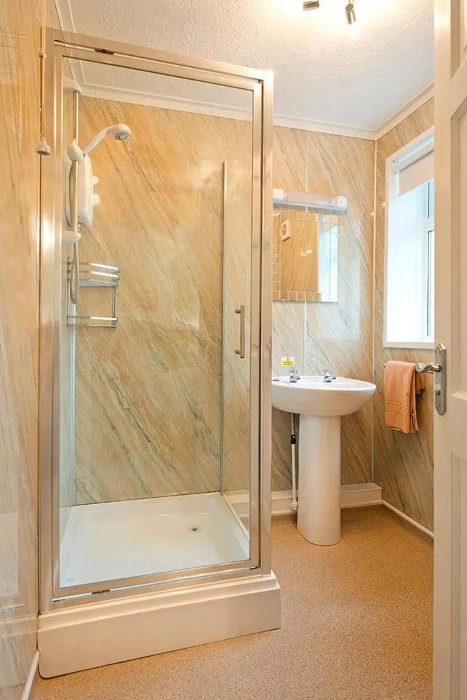 Bathroom in Trelawne Manor Holiday Park
