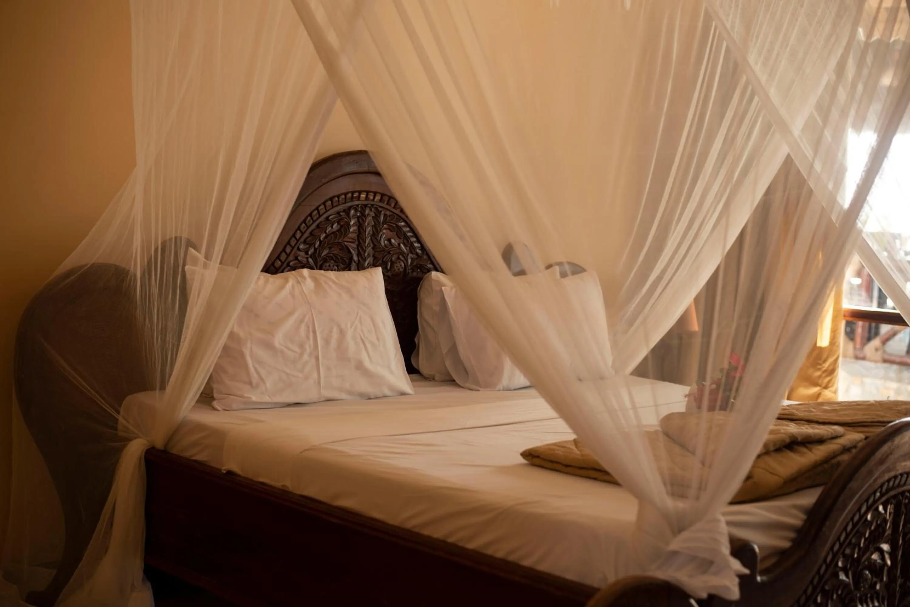 Bed in Sea View Beach Hotel