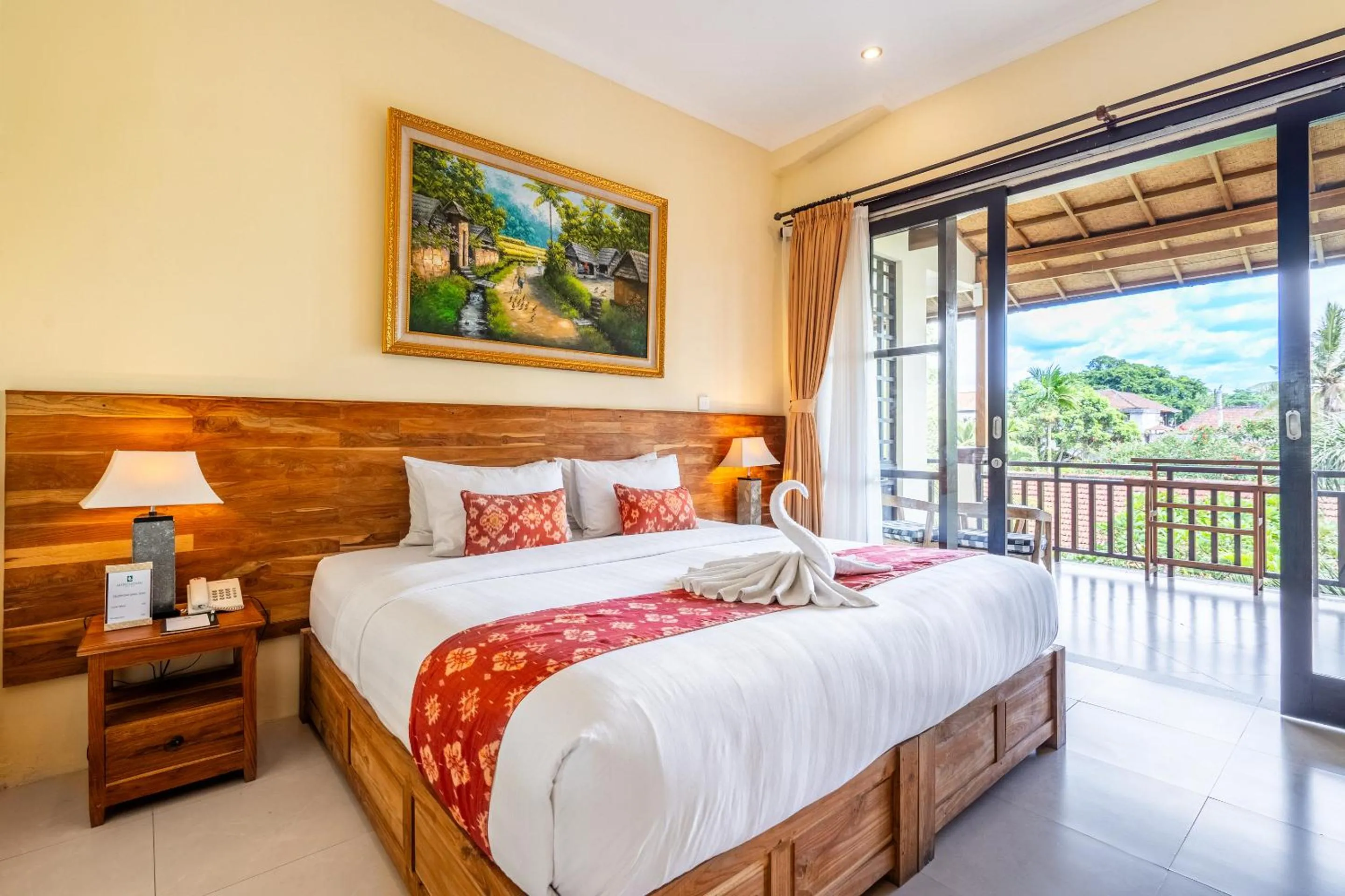 Bed in Meruhdani Boutique Hotel Ubud