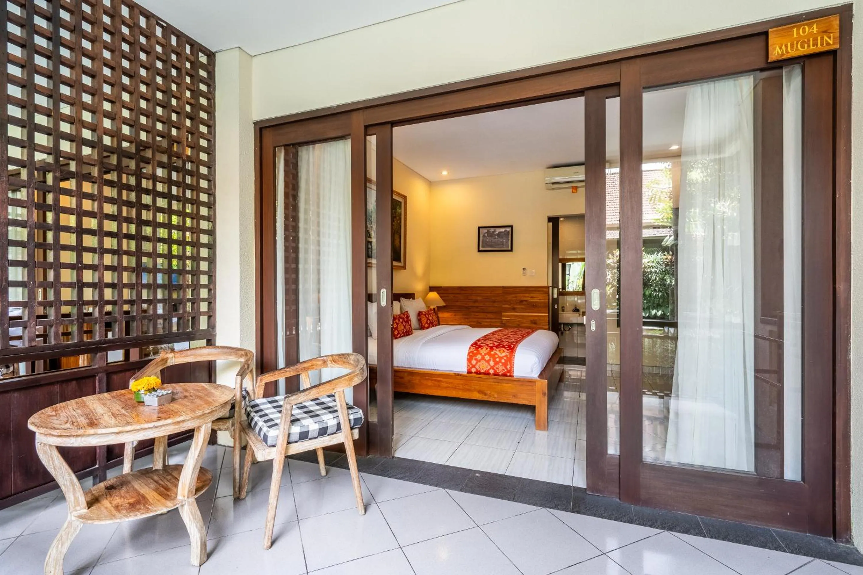 Bed in Meruhdani Boutique Hotel Ubud