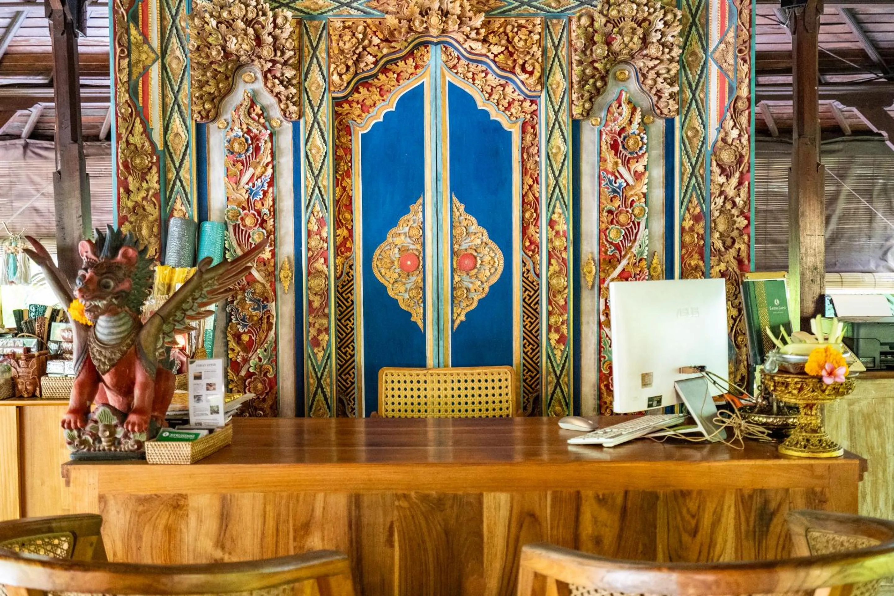 Lobby or reception in Meruhdani Boutique Hotel Ubud