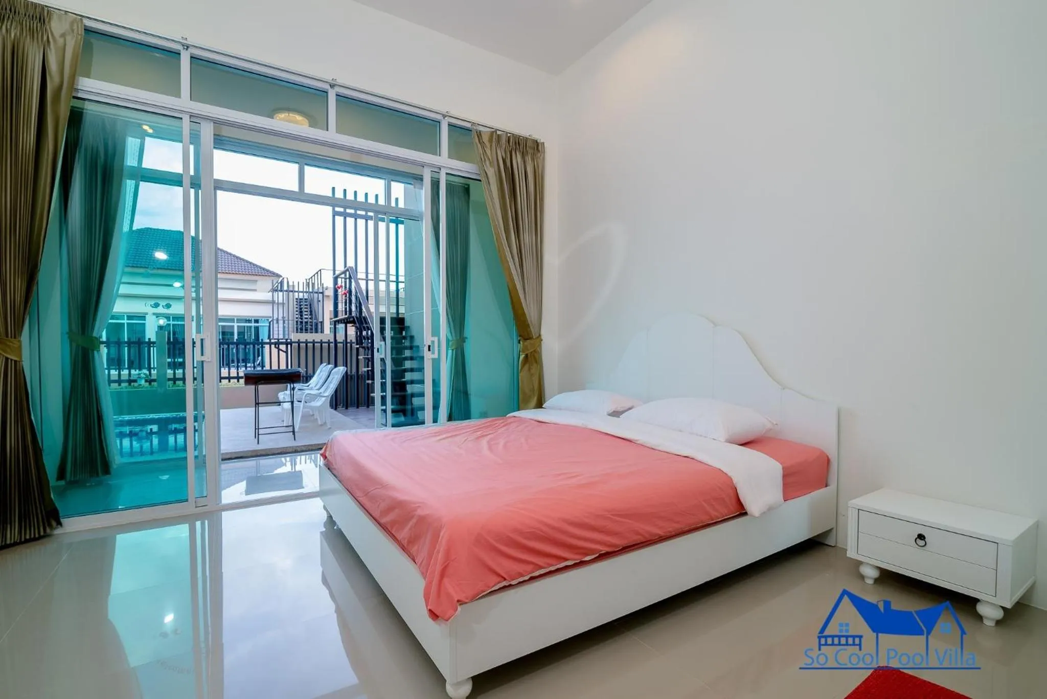 Bedroom in So Cool Pool Villa