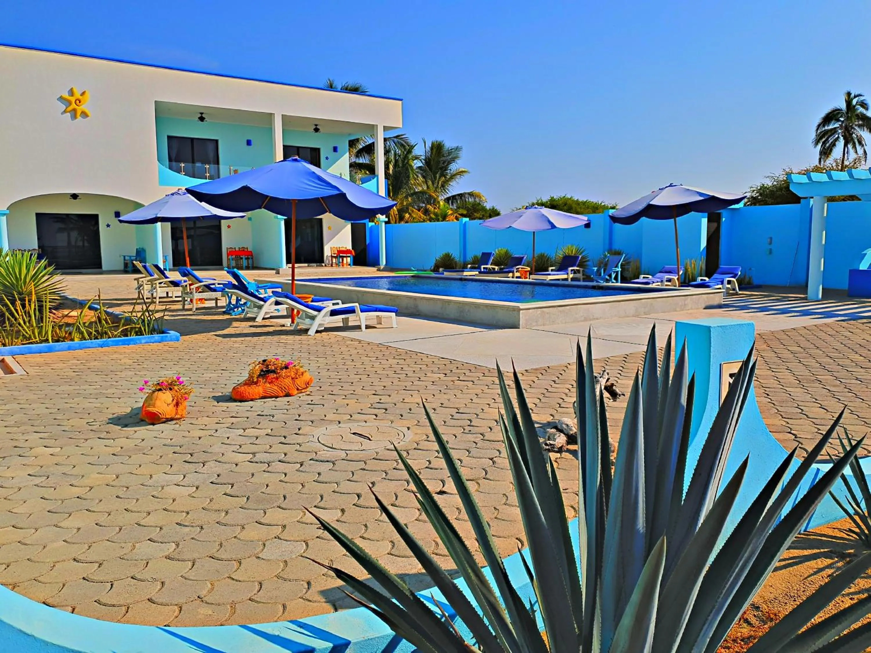 Pool view in Villa Star of the Sea