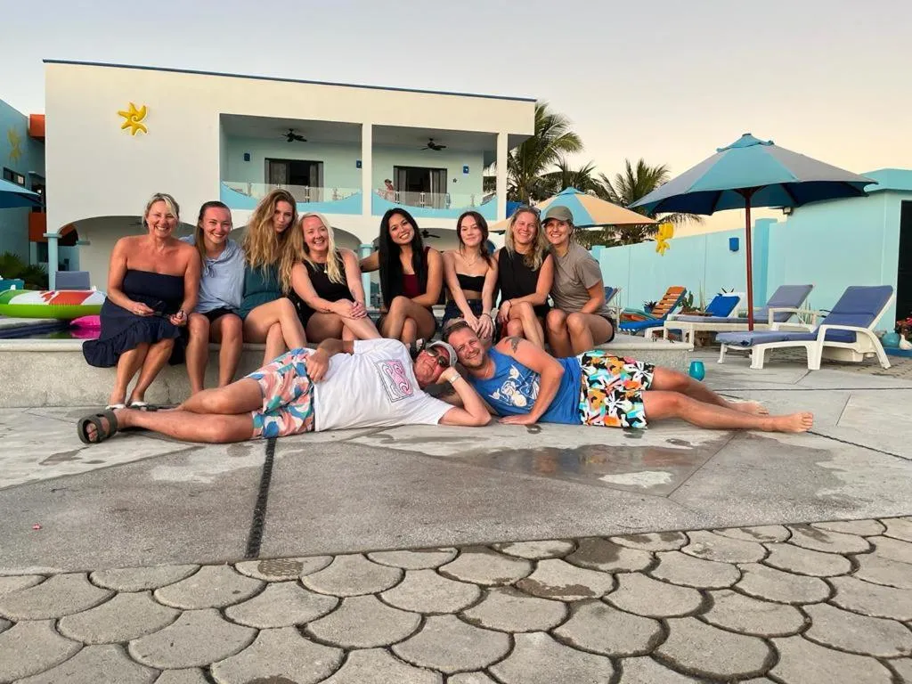 group of guests in Villa Star of the Sea