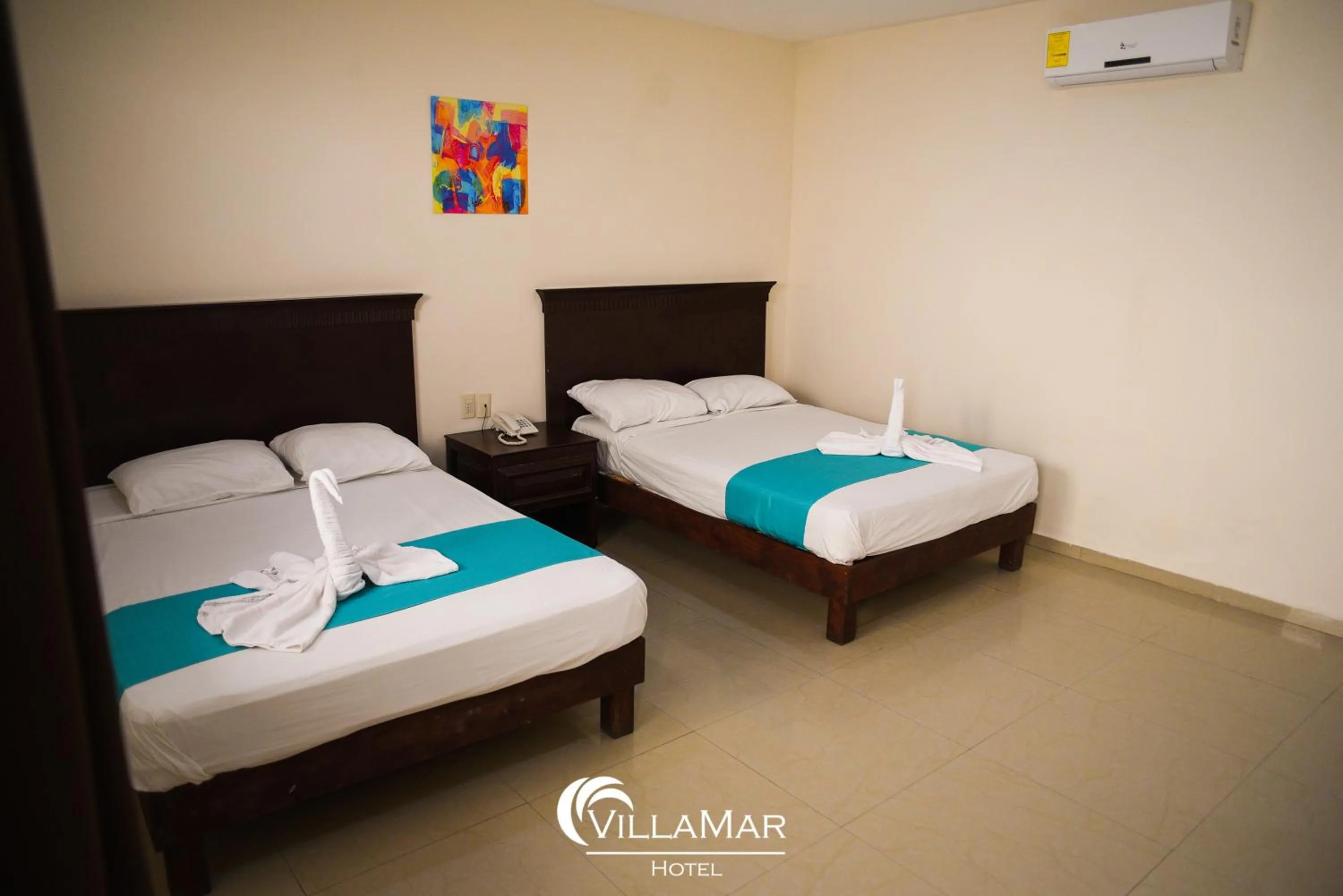 Bed in Hotel Villamar