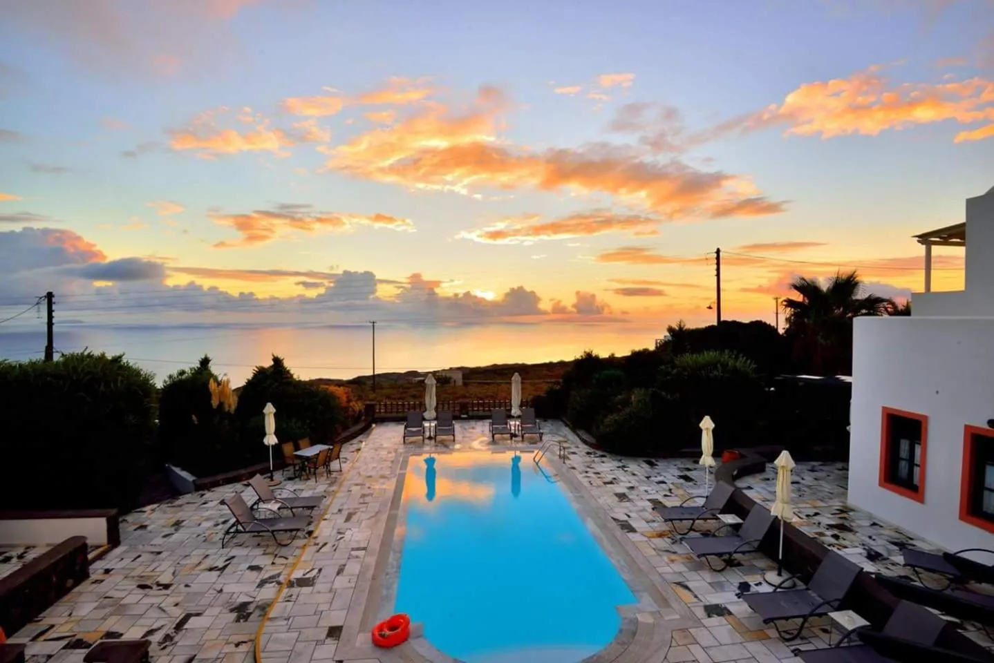 Swimming pool in Anthonas Apartments