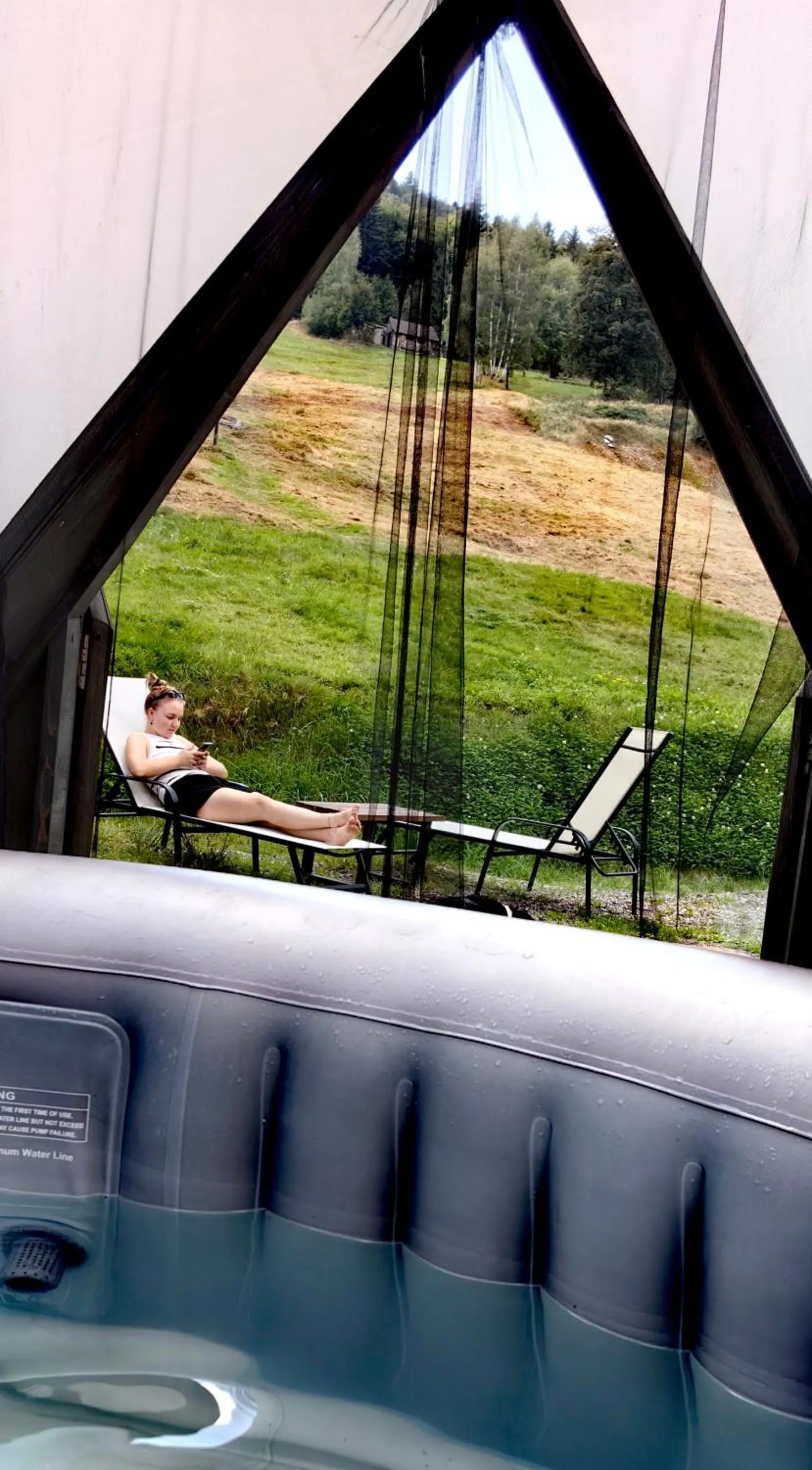 View (from property/room) in Osada pod Beskidem- chatki całoroczne