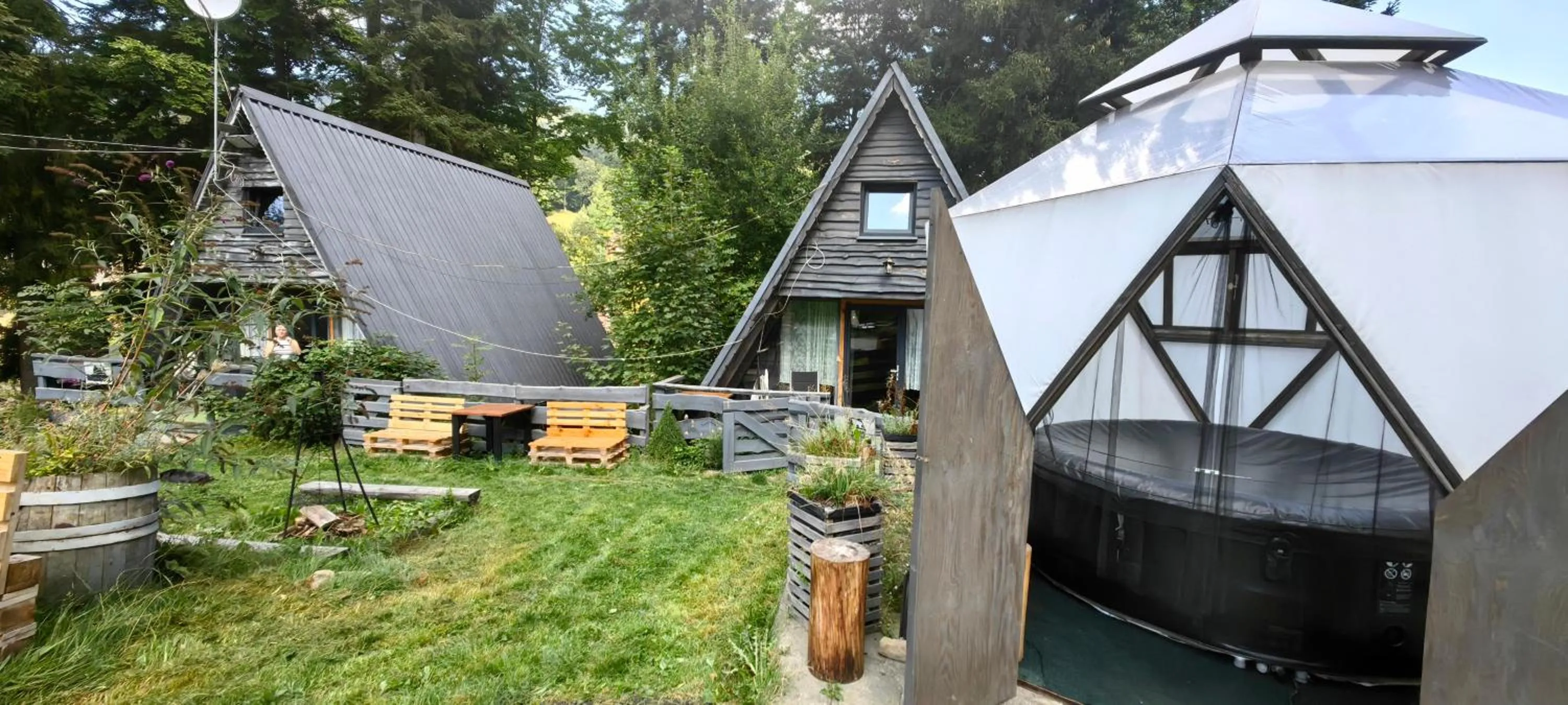 View (from property/room) in Osada pod Beskidem- chatki całoroczne