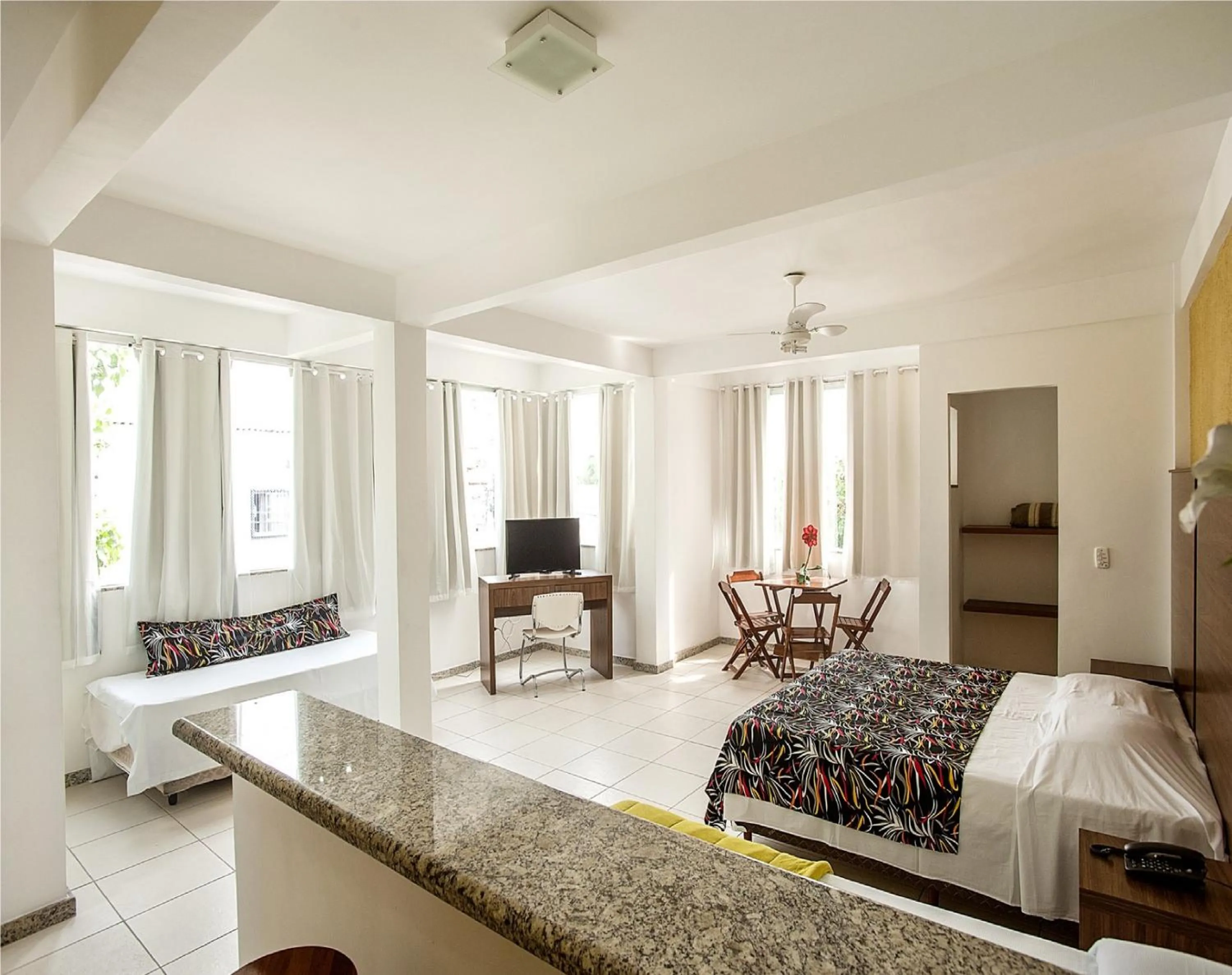 Bedroom, Bed in Caiçara Flats