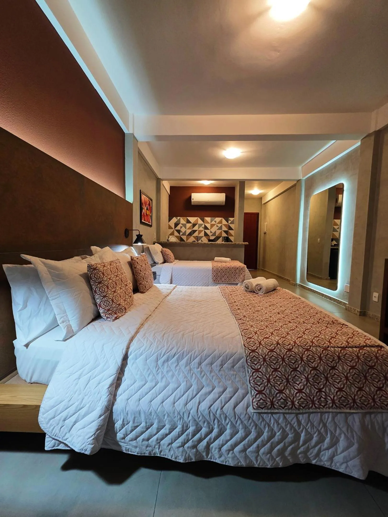 Bedroom, Bed in Caiçara Flats