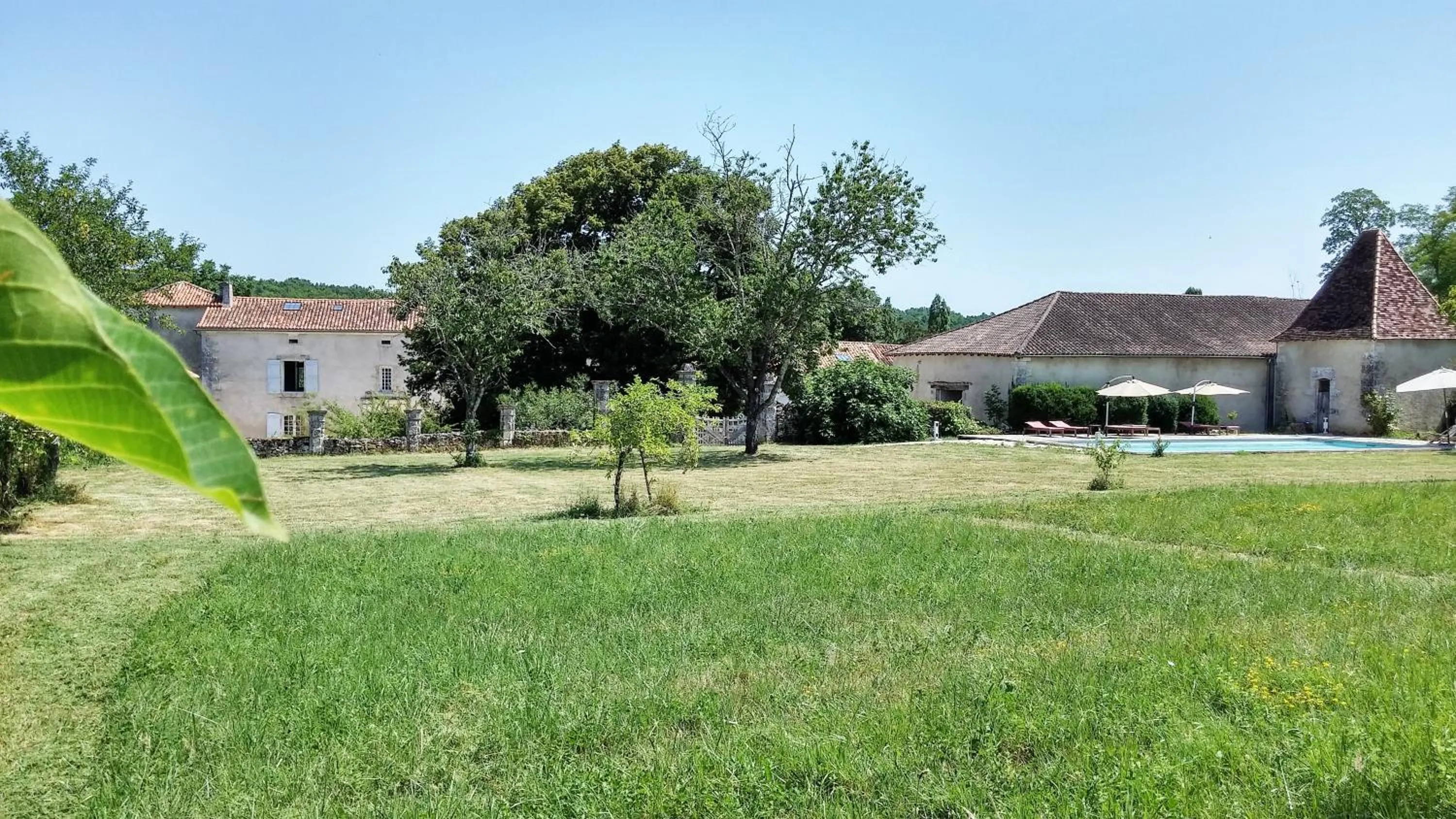 Swimming pool in Château de La Combe