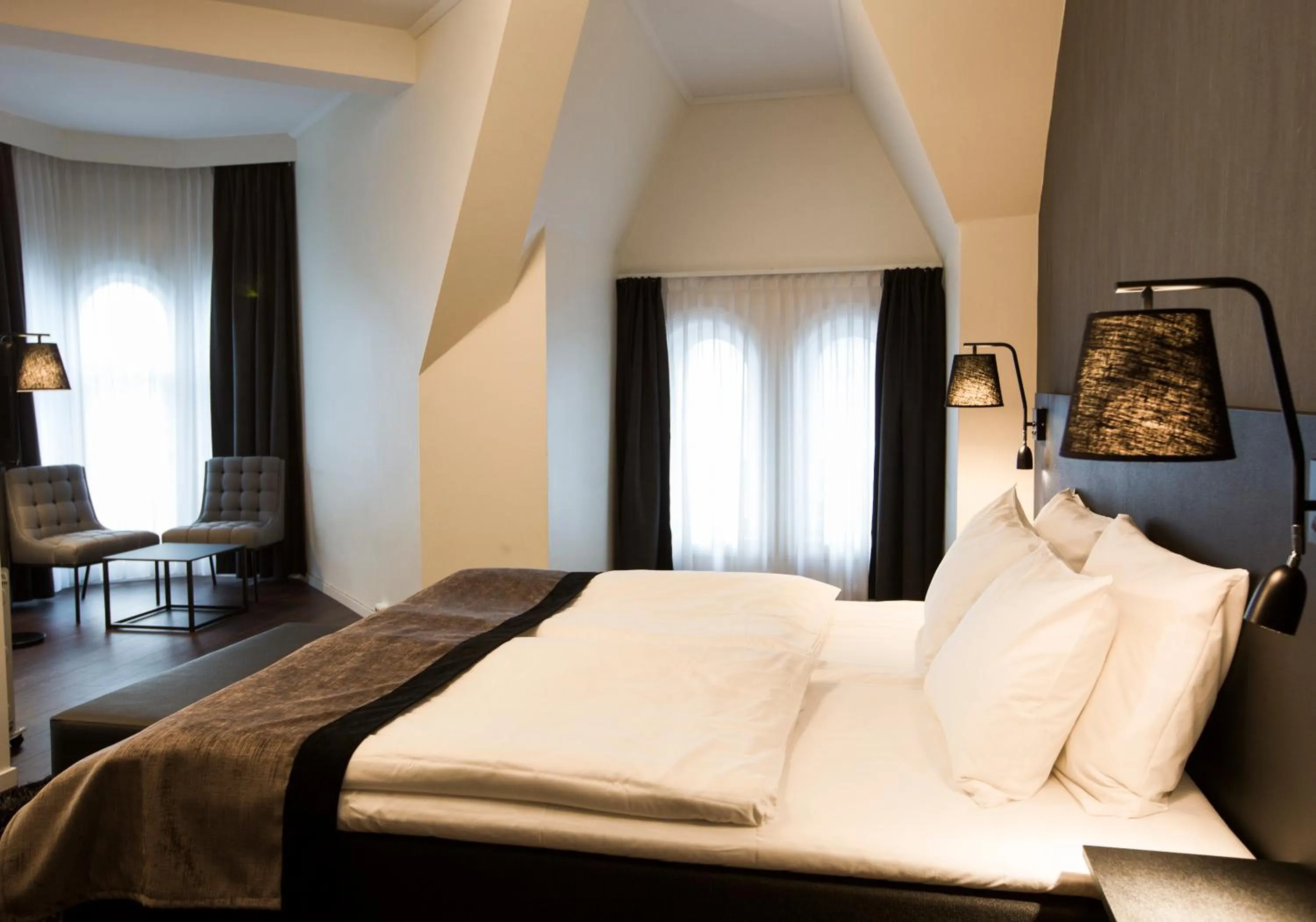 Bed in Saga Hotel Oslo Central