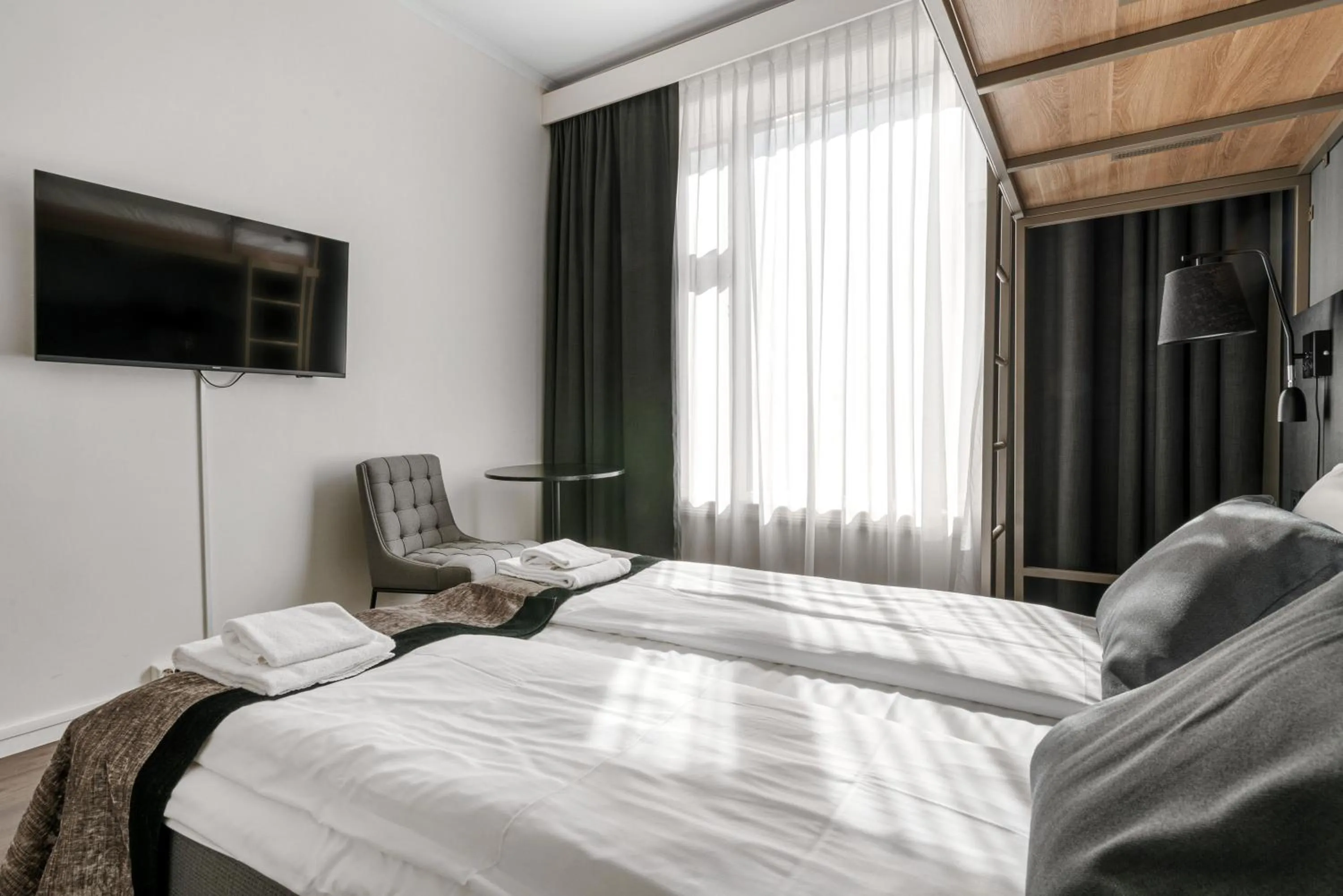 Bed in K7 Hotel Oslo