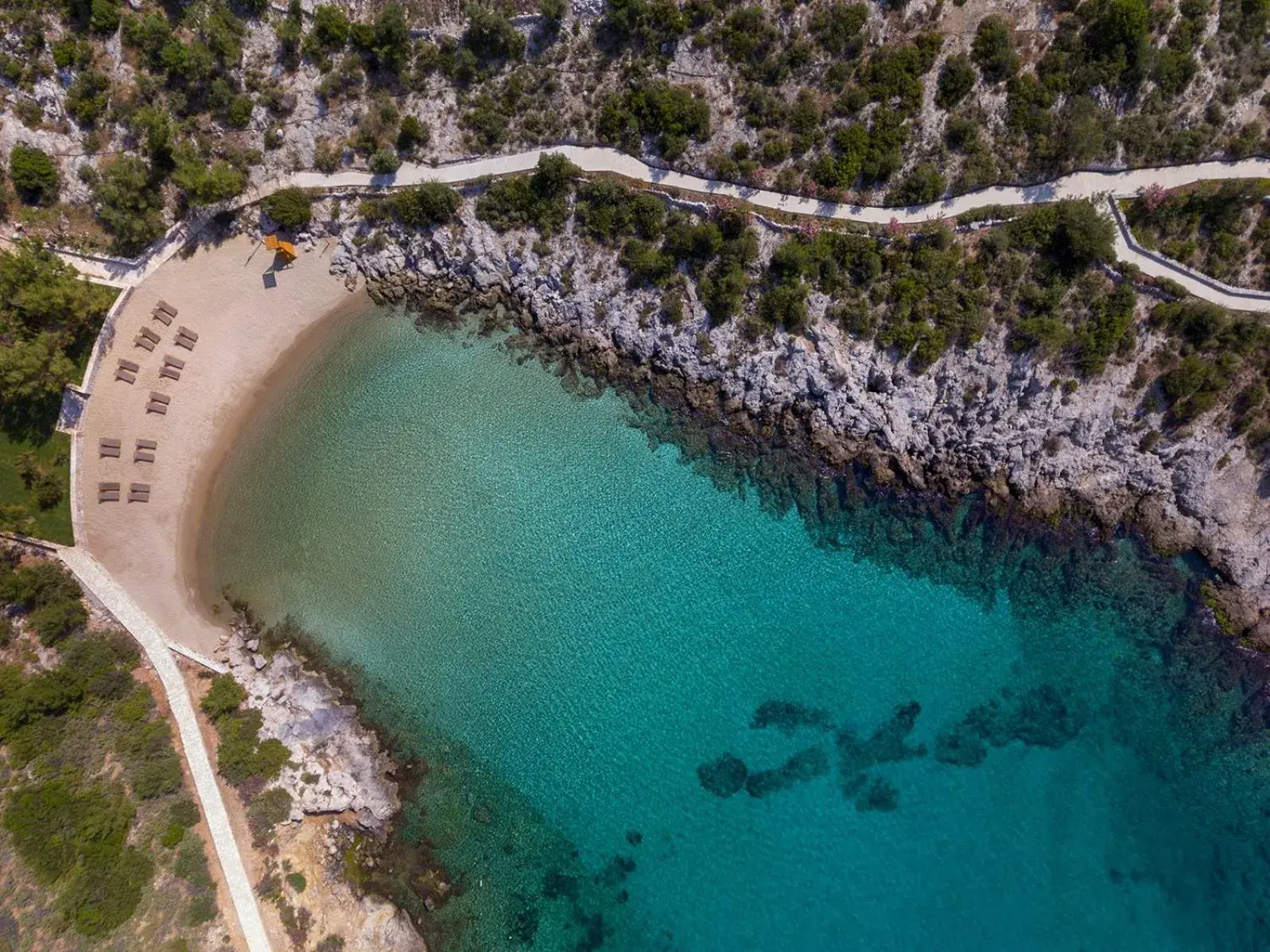 Bird's eye view in Six Senses Kaplankaya Bird's eye view in Six Senses Kaplankaya