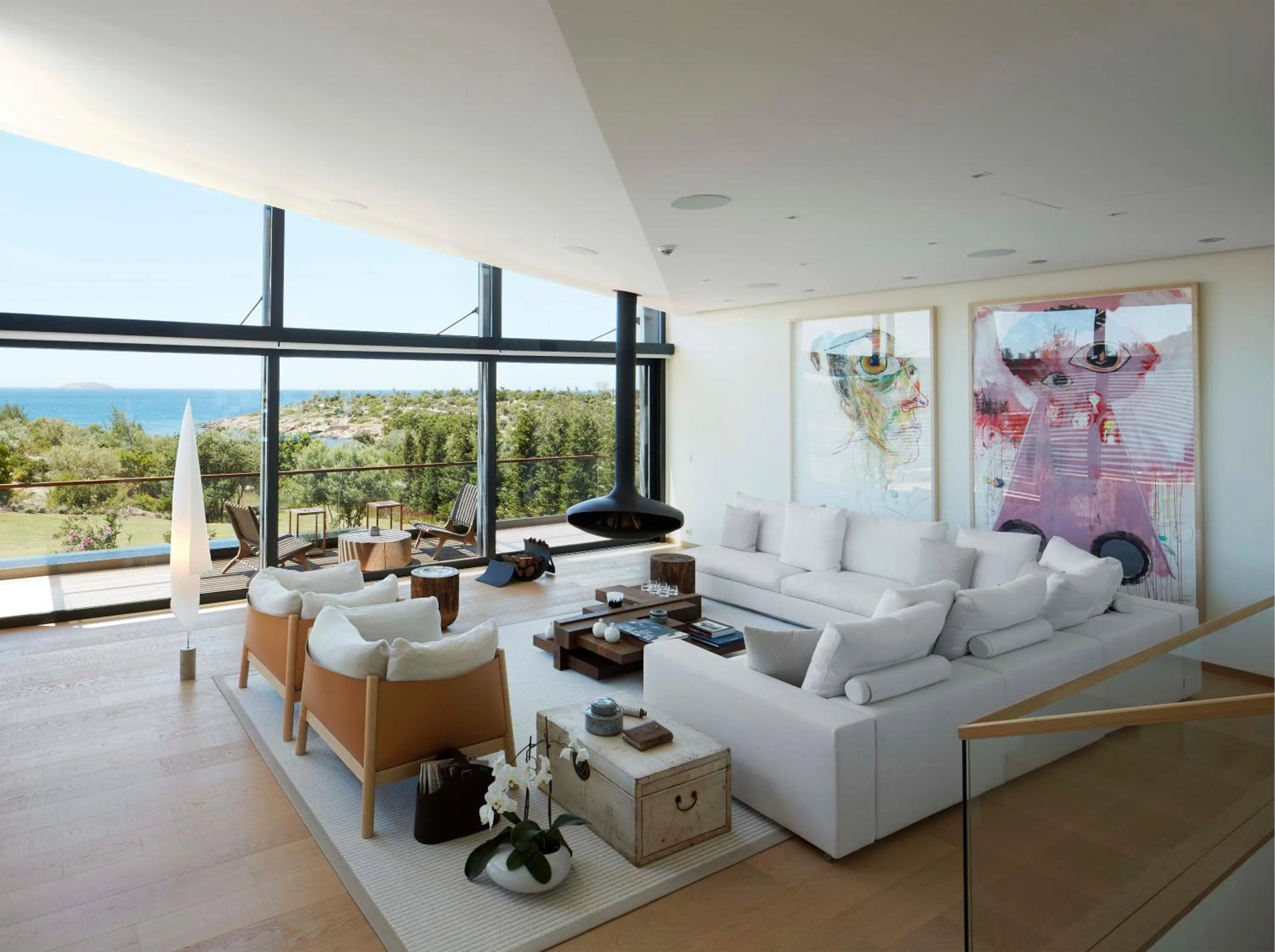 Living room in Six Senses Kaplankaya