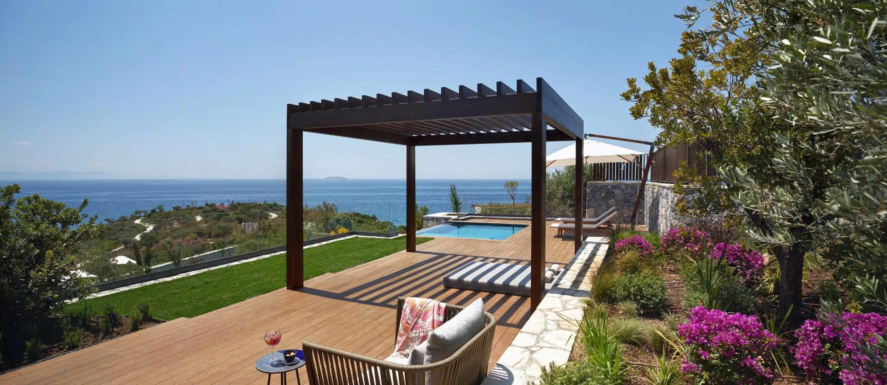 Patio in Six Senses Kaplankaya