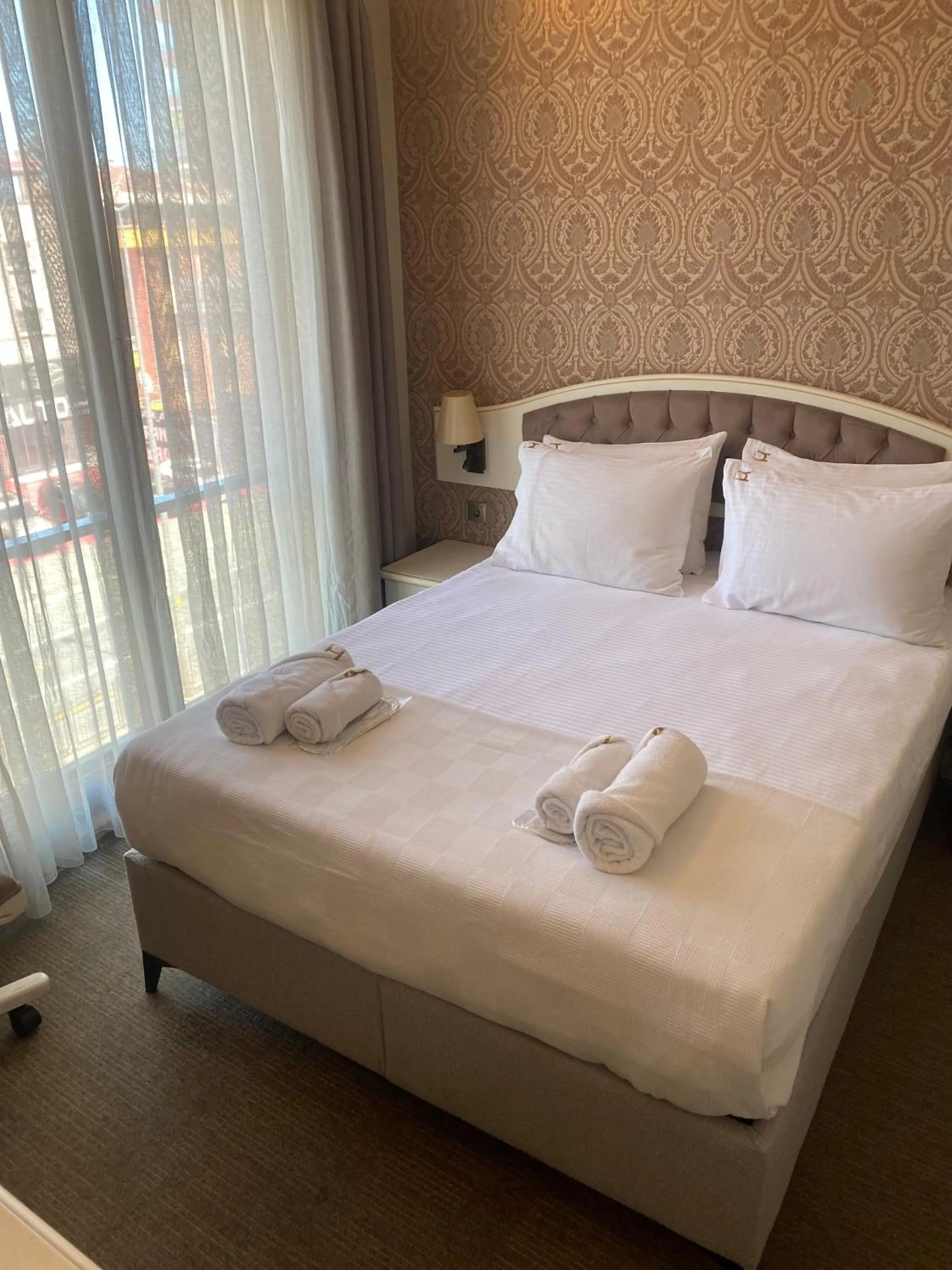 Bed in Hanzade Park Hotel