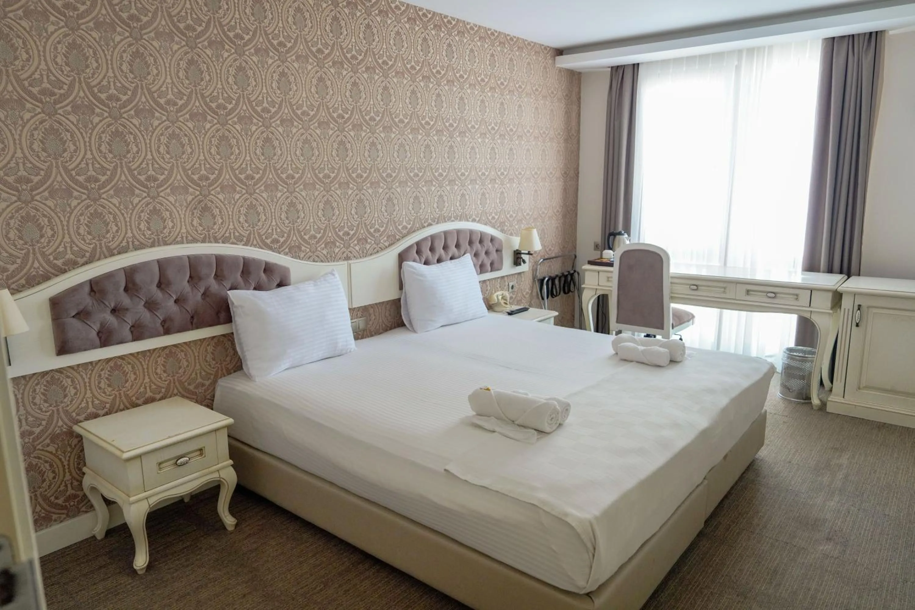 Bed in Hanzade Park Hotel
