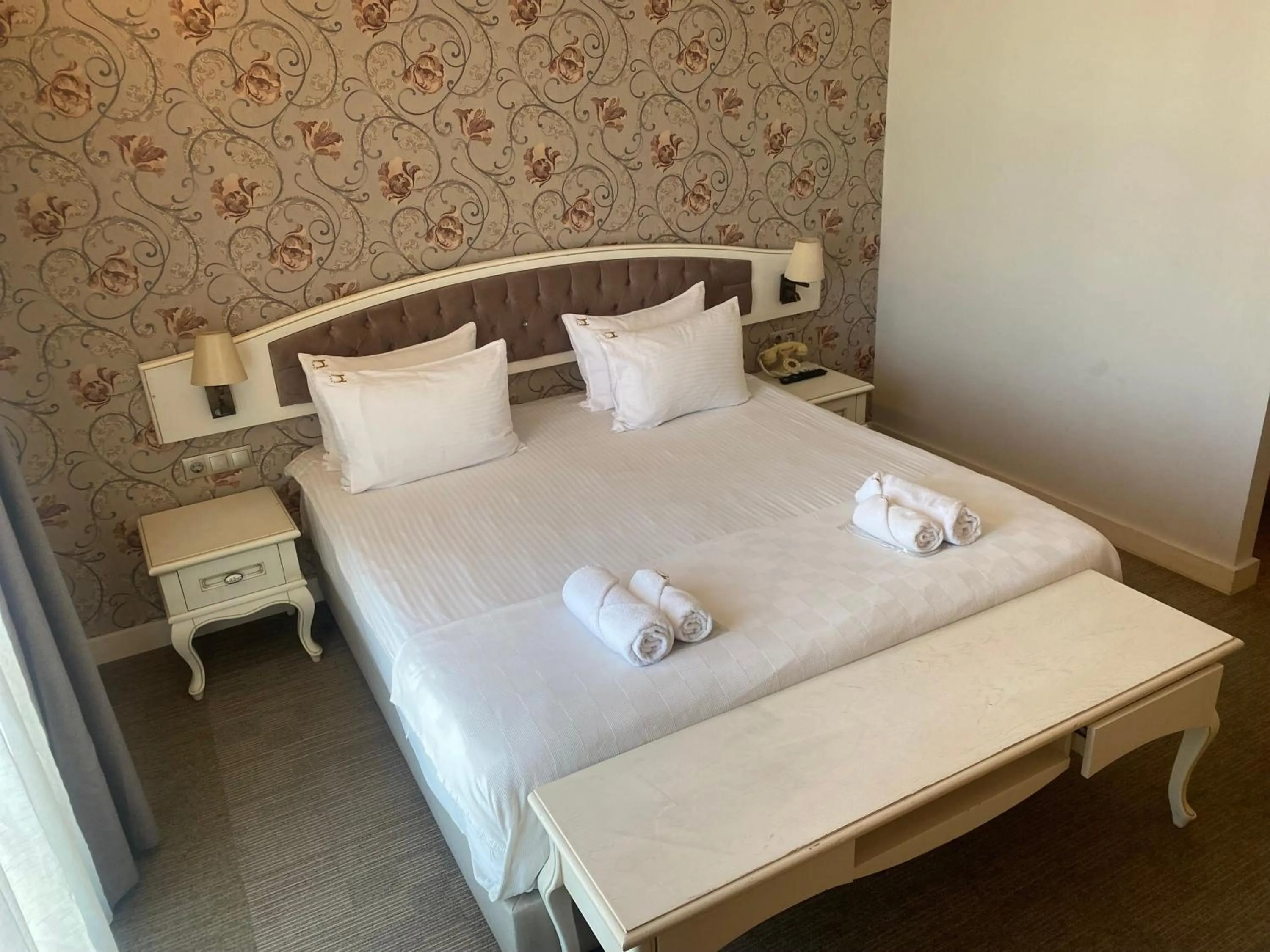 Bed in Hanzade Park Hotel