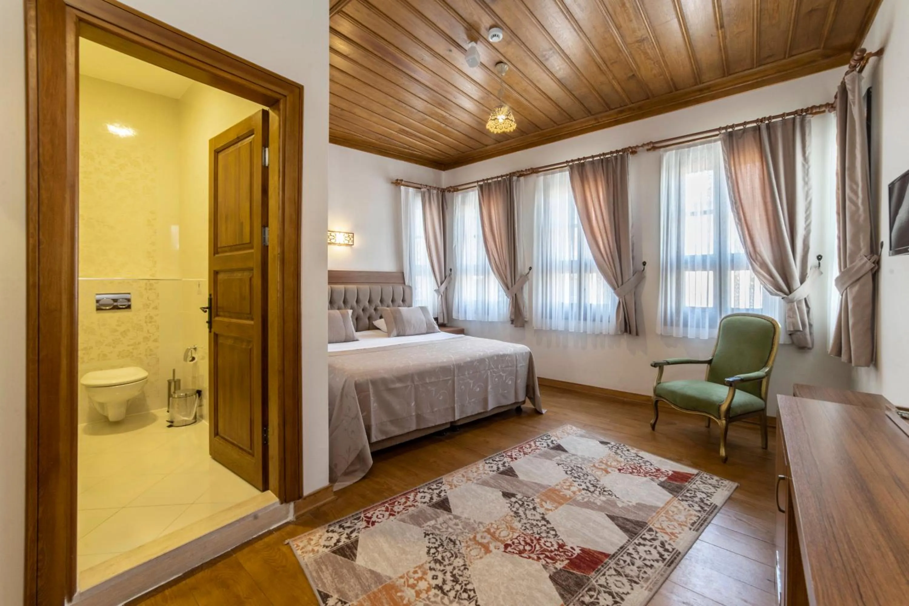 Bed in Armistis Hotel