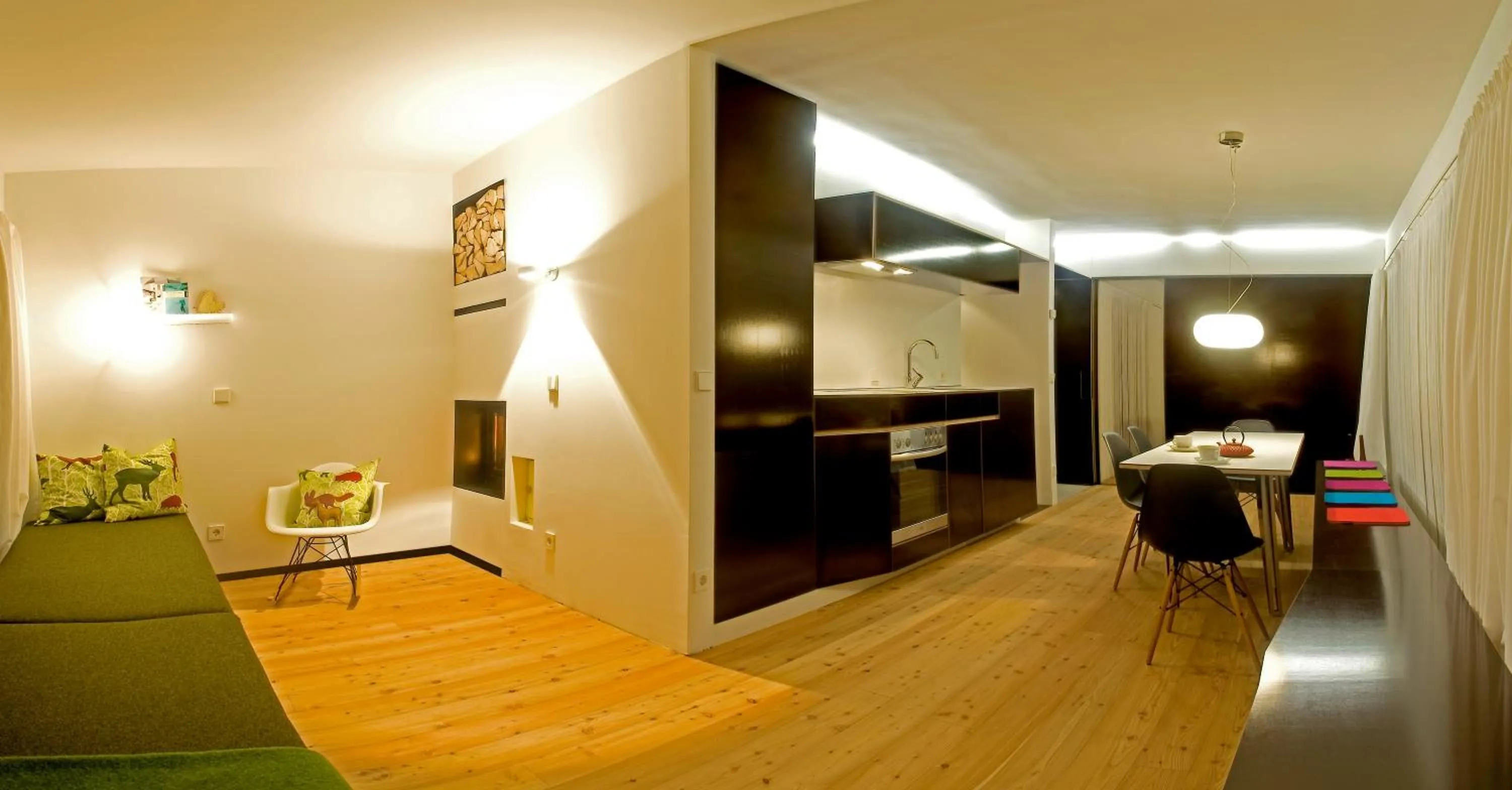 Living room, Bed in LAMA Appartement