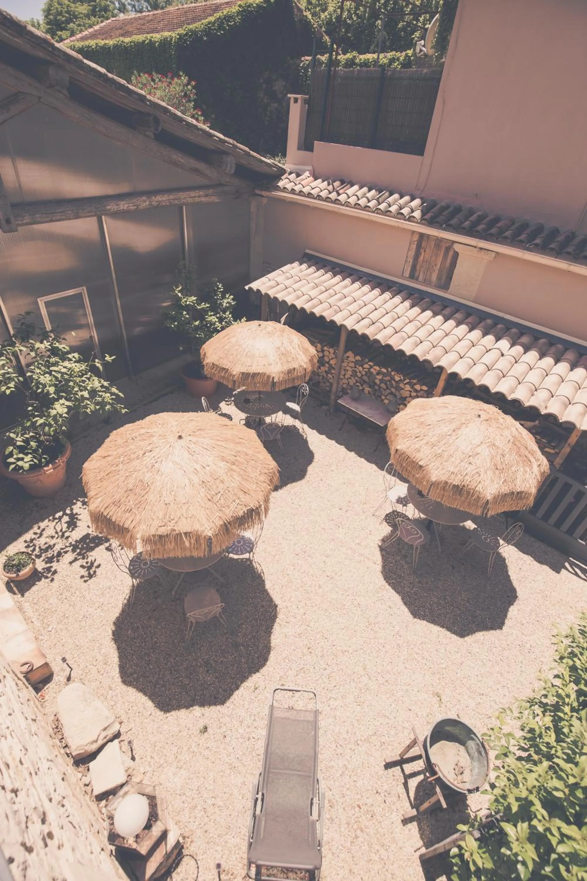 Garden view in Le Clos des Aramons