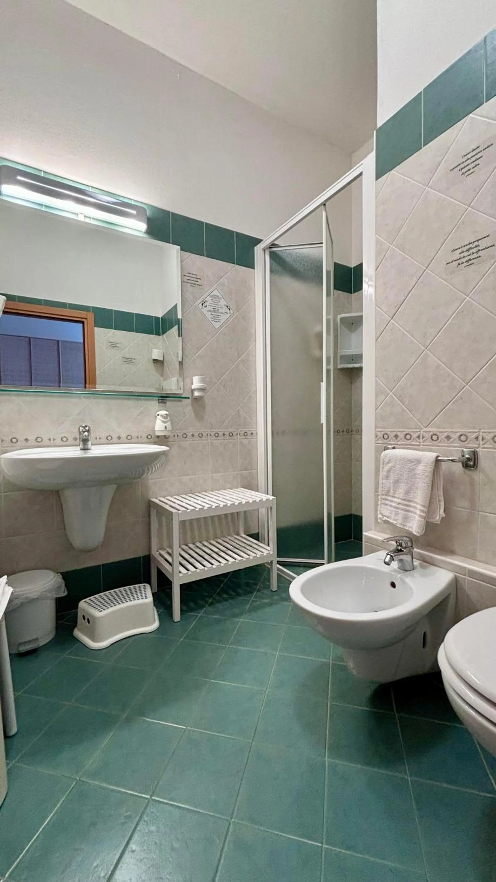 Shower in Pinetina Mare Baby Family Hotel