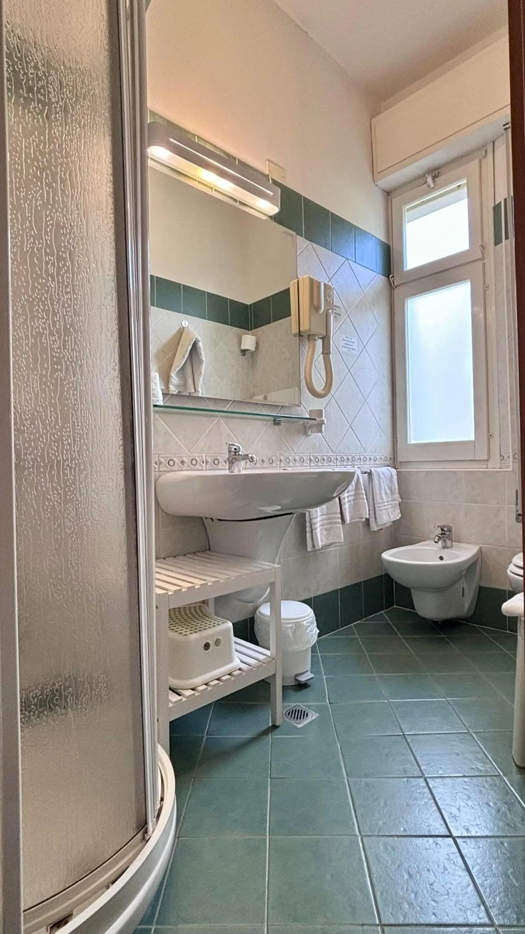 Shower in Pinetina Mare Baby Family Hotel