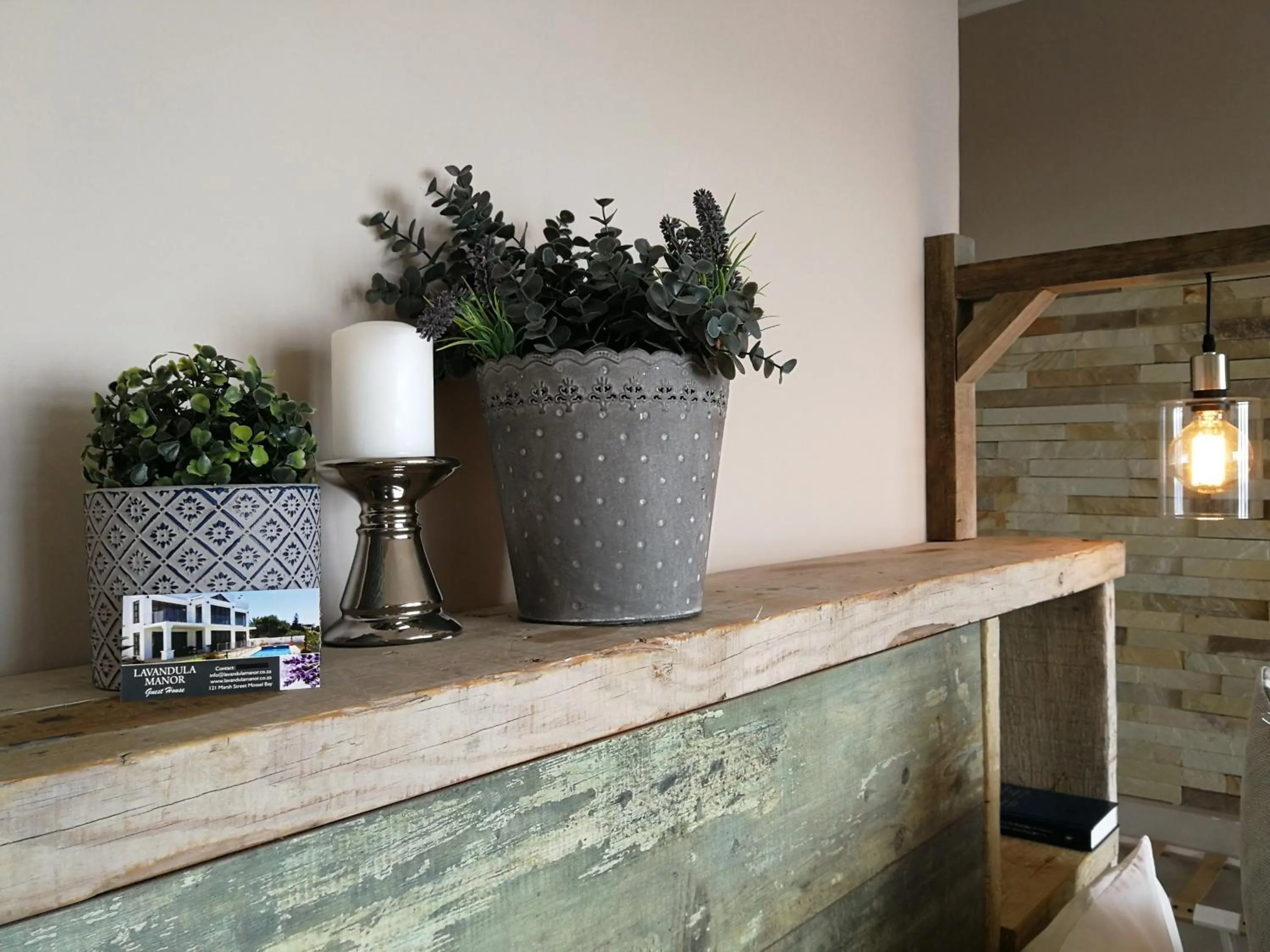 Decorative detail in Lavandula Manor Self-Catering