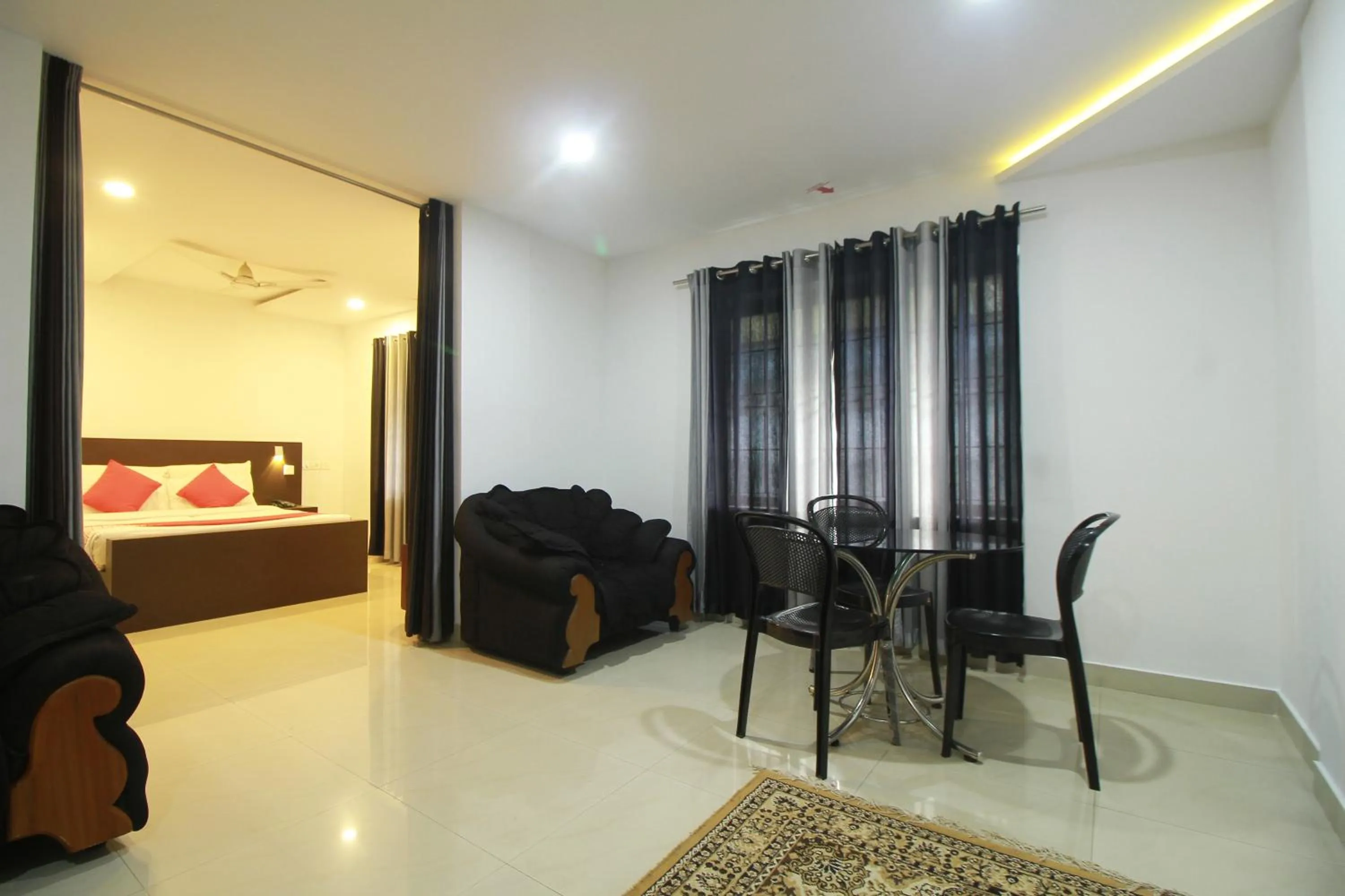 Bed in Half Moon Residency Calicut