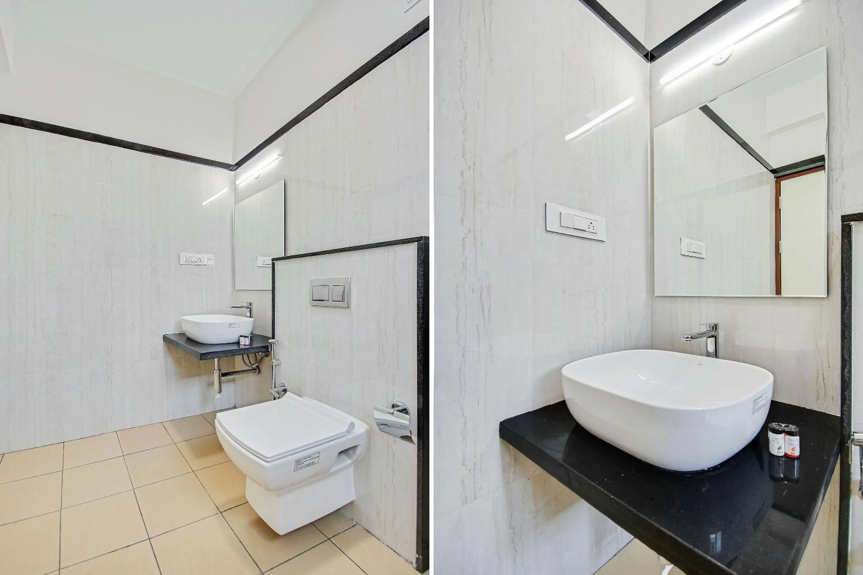 Bathroom in Super Hotel O Resida Elite Service Apartments Near Manipal hospital