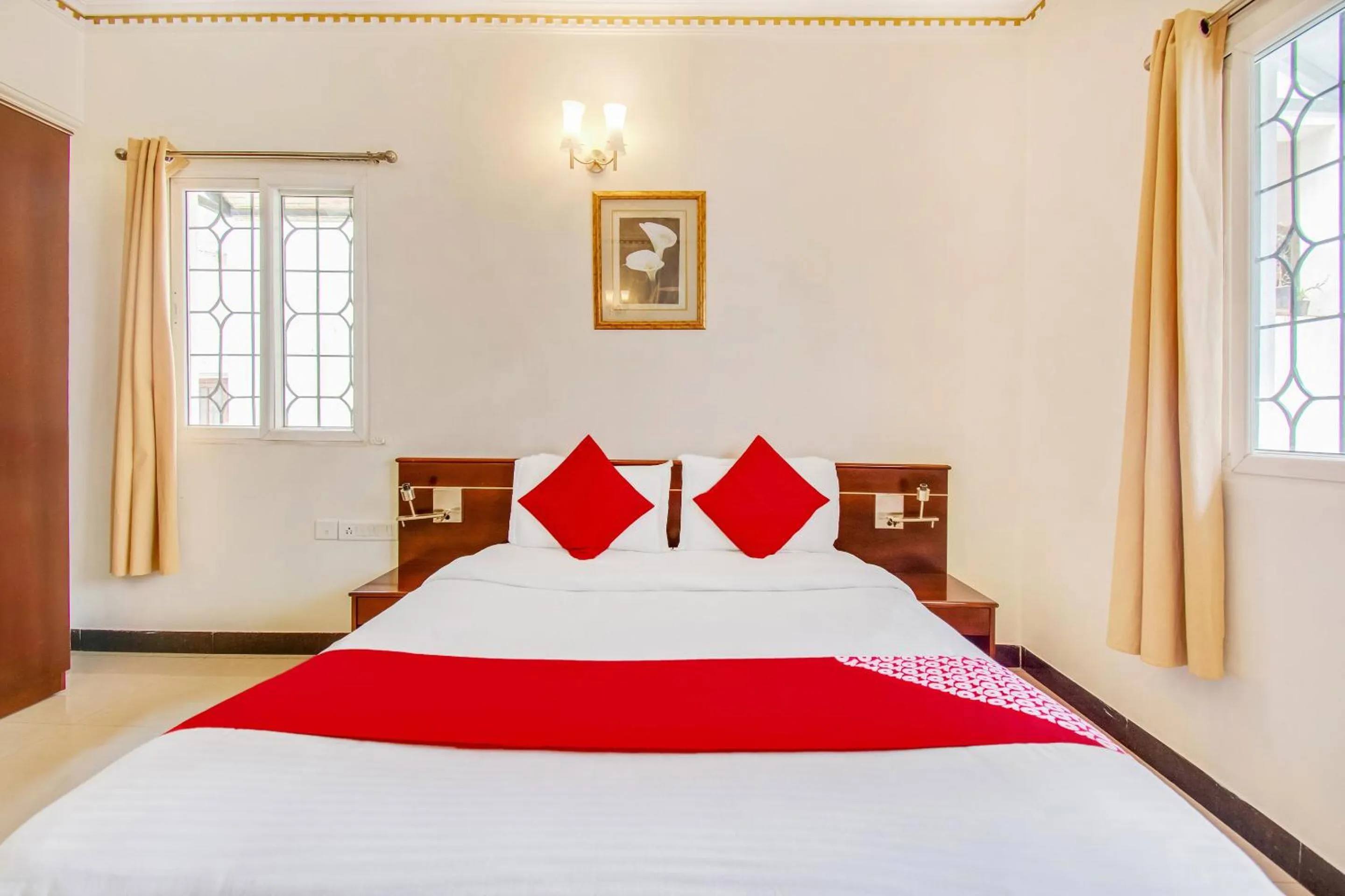 Bedroom, Bed in Super Hotel O Resida Elite Service Apartments Near Manipal hospital
