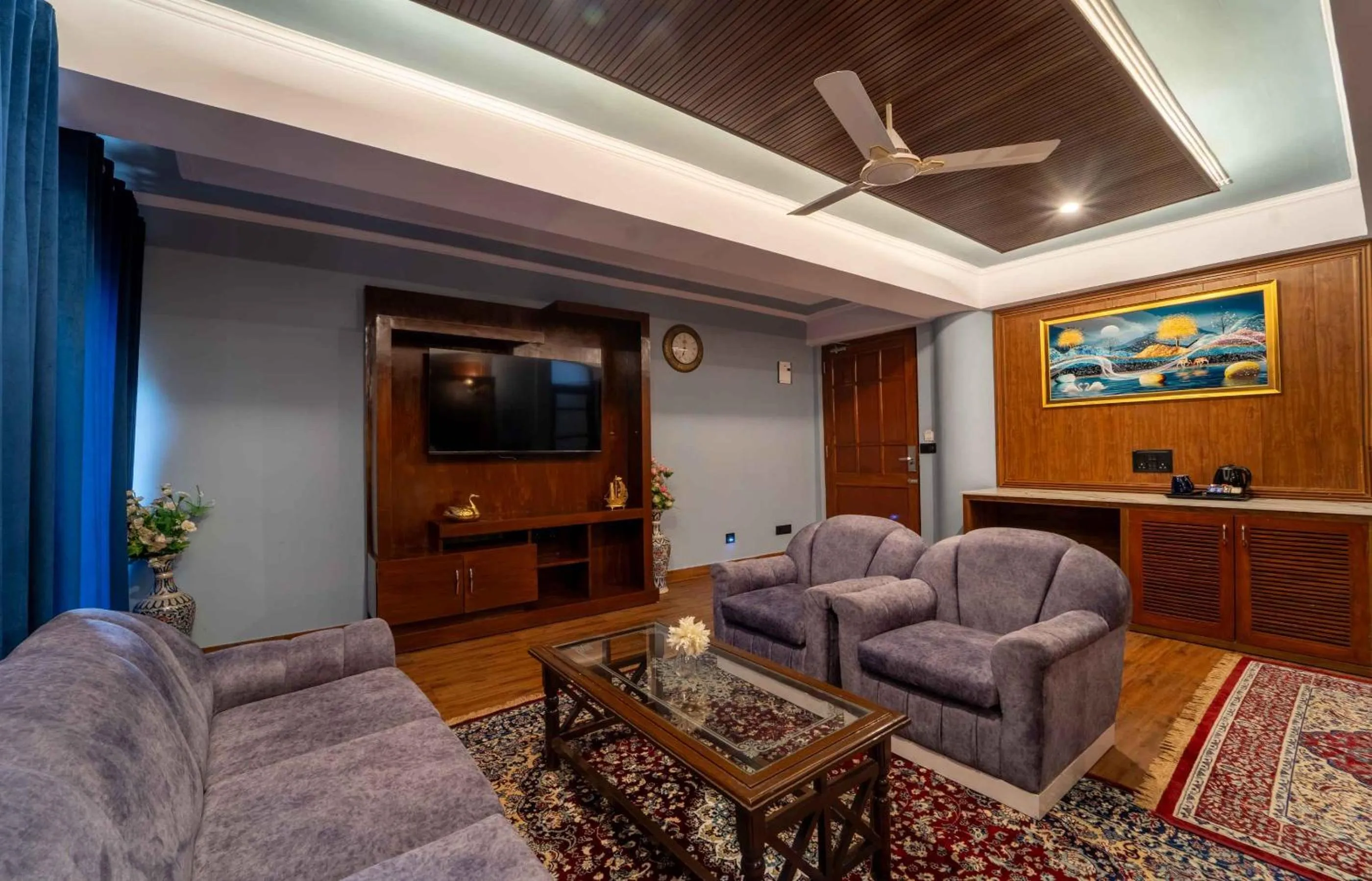 Communal lounge/ TV room in The Kurki Heritage