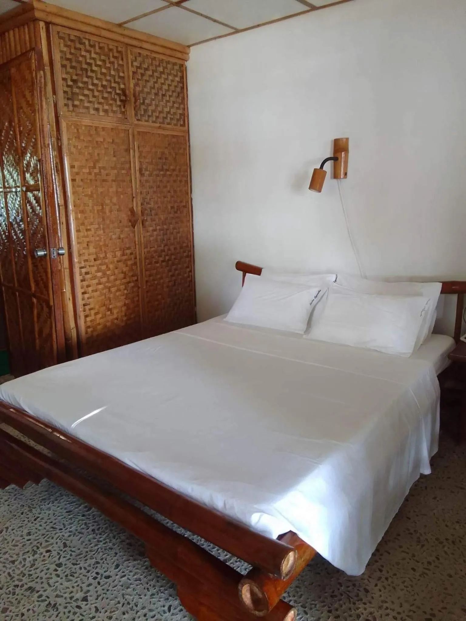 Bed in Costa Aguada Island Resort, Inampulugan Island, Sibunag, Guimaras