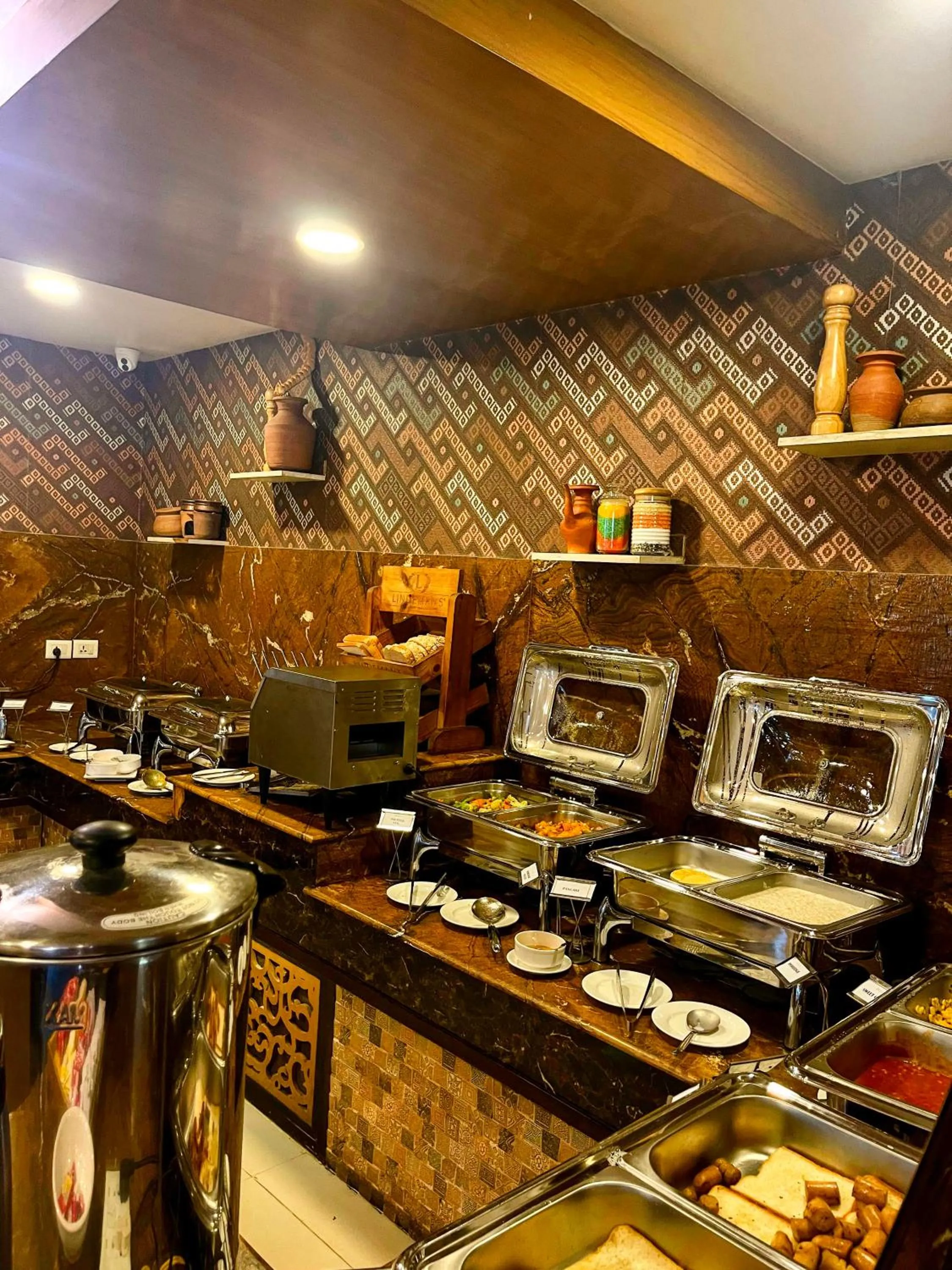 Buffet breakfast in Yatri Suites and Spa