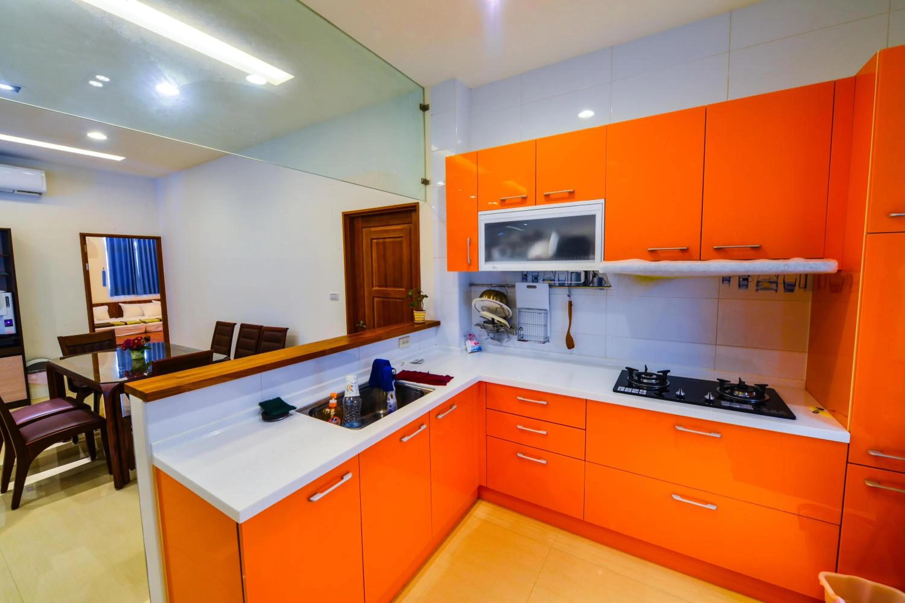 Communal kitchen in 海角203民宿