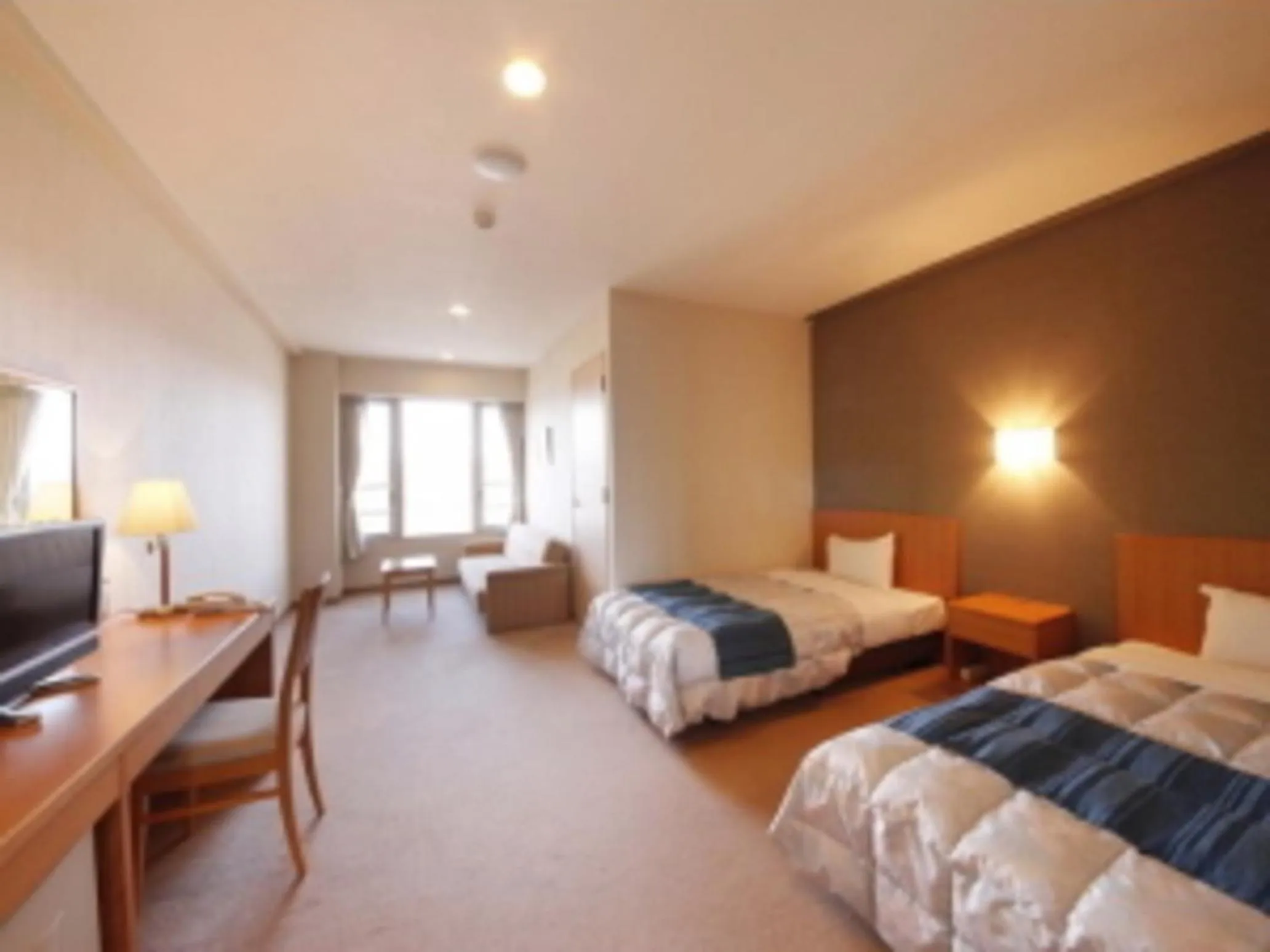 Bed in Natural Farm City Noen Hotel