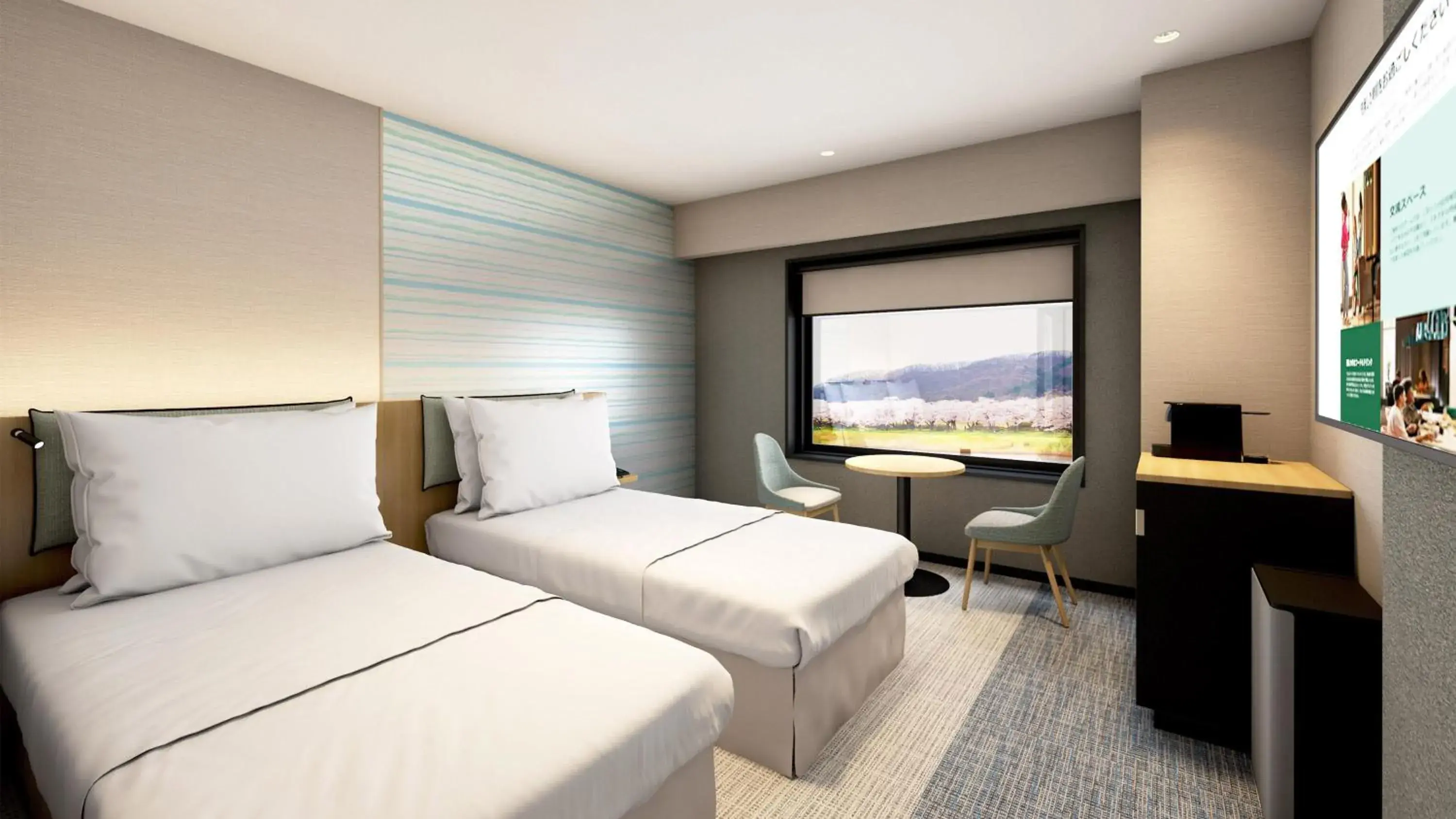 Photo of the whole room, Bed in ANA Holiday Inn Iwate Kitakami by IHG Photo of the whole room, Bed in ANA Holiday Inn Iwate Kitakami by IHG