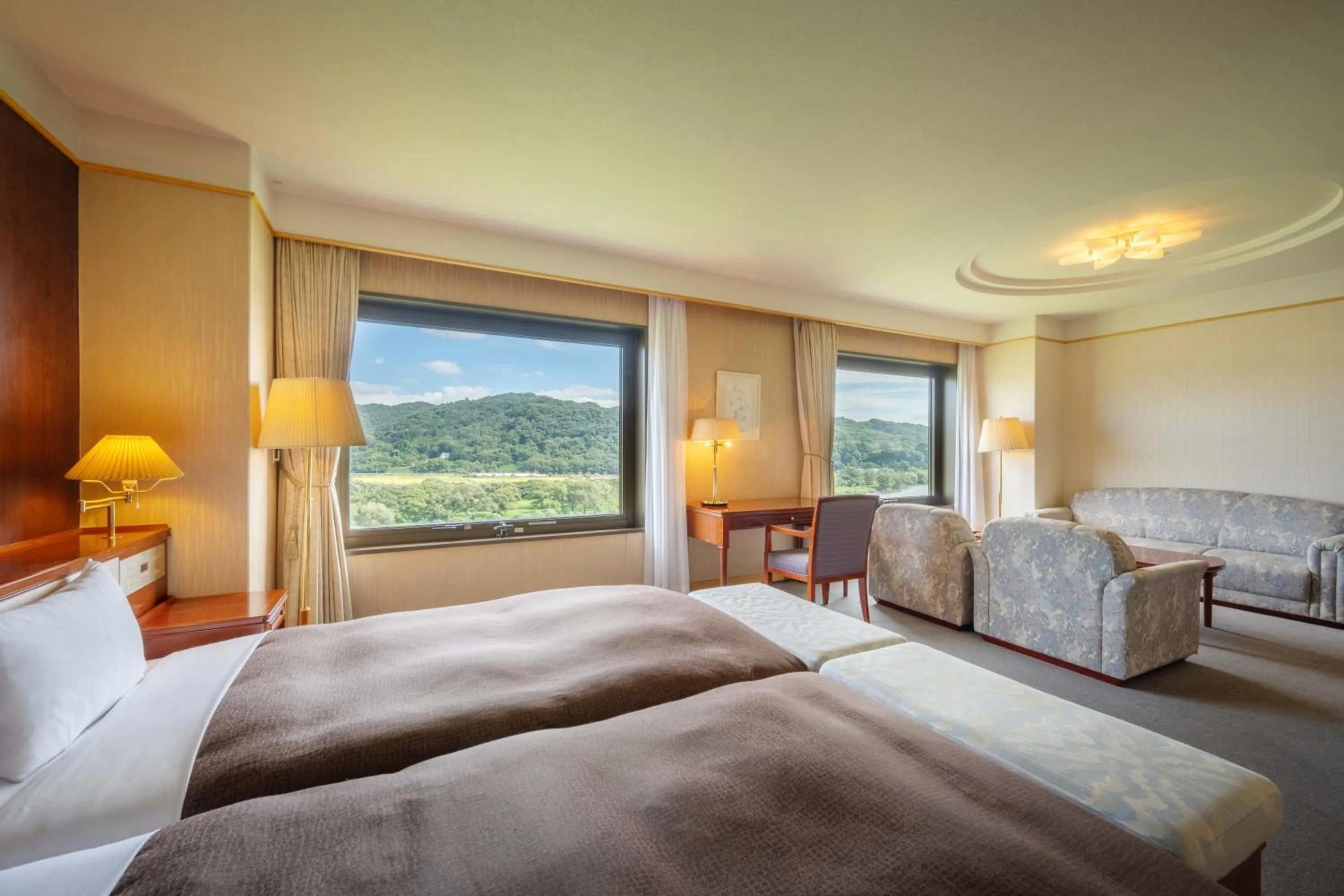 Bed in Hotel City Plaza Kitakami