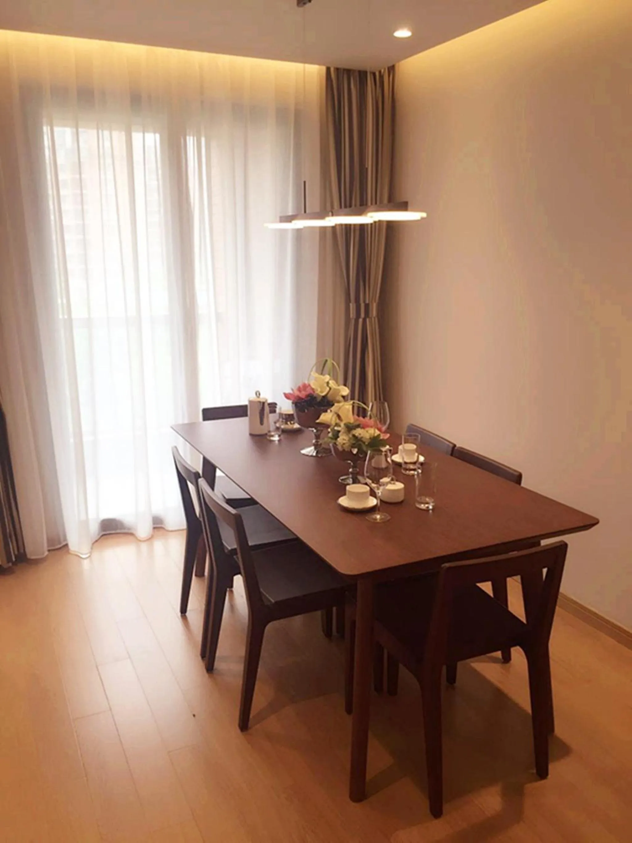 Dining area in Green Court Place Jingqiao Middle Ring Shanghai