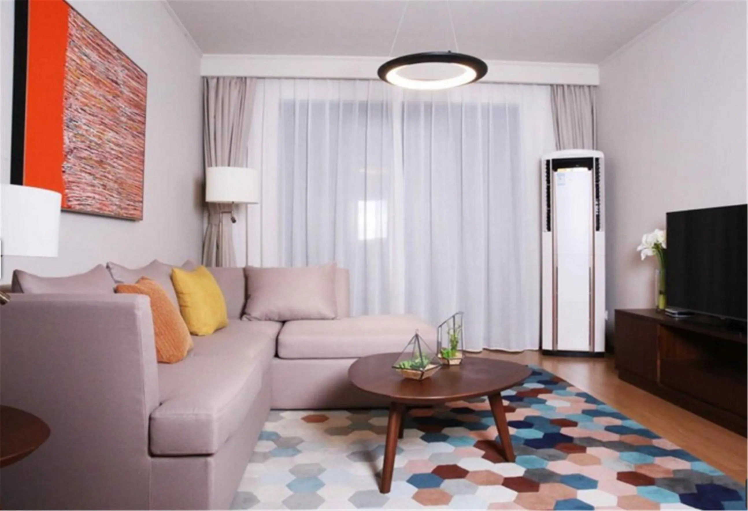 Living room in Green Court Place Jingqiao Middle Ring Shanghai