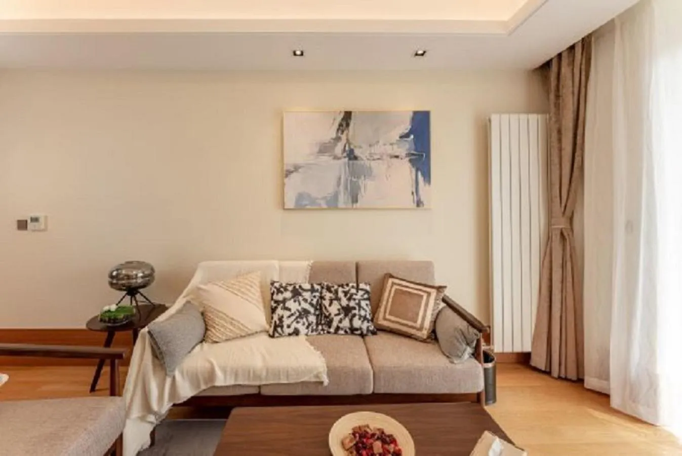 Living room, Bed in Green Court Place Jingqiao Middle Ring Shanghai