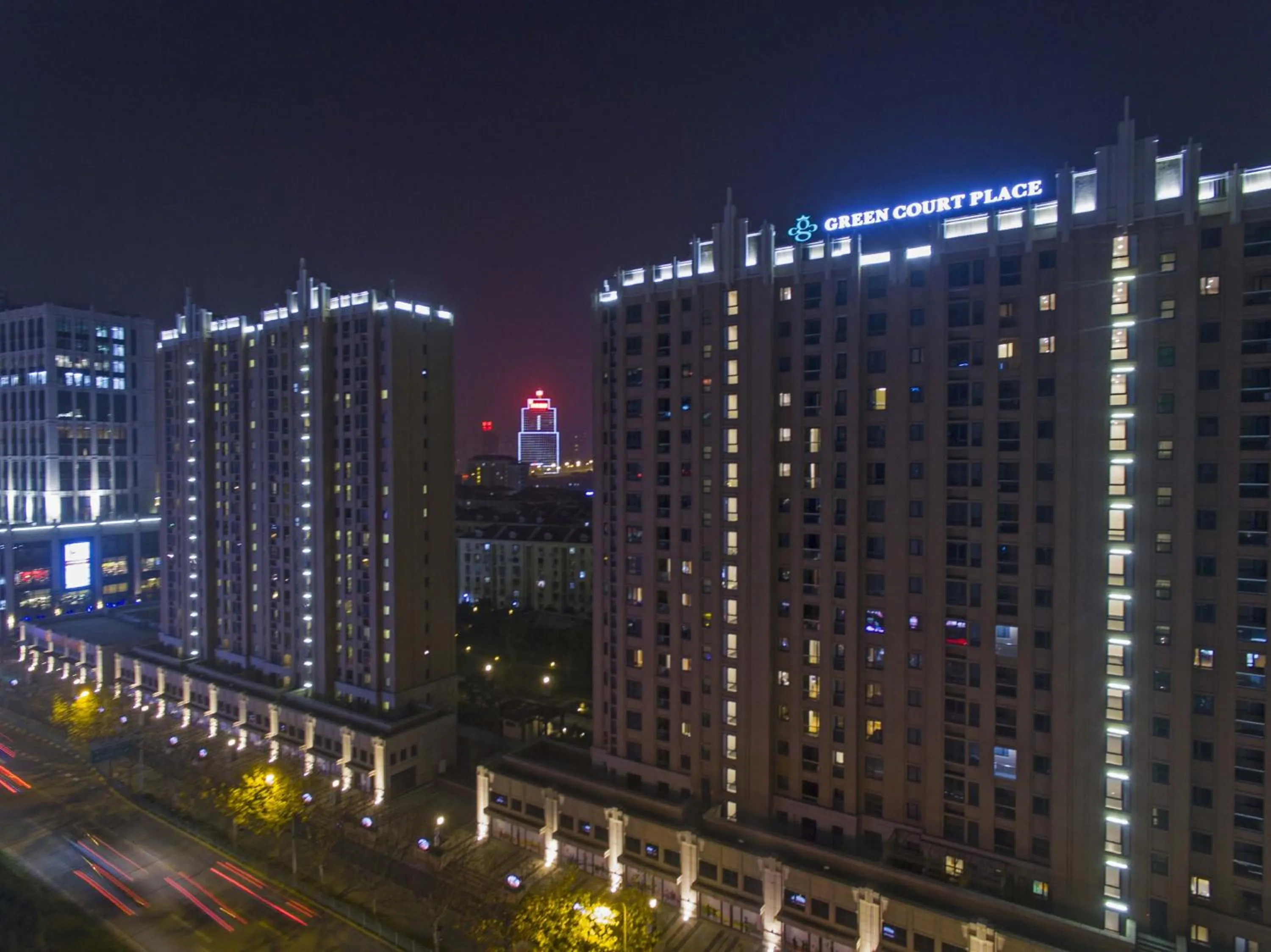 Bird's eye view in Green Court Place Jingqiao Middle Ring Shanghai
