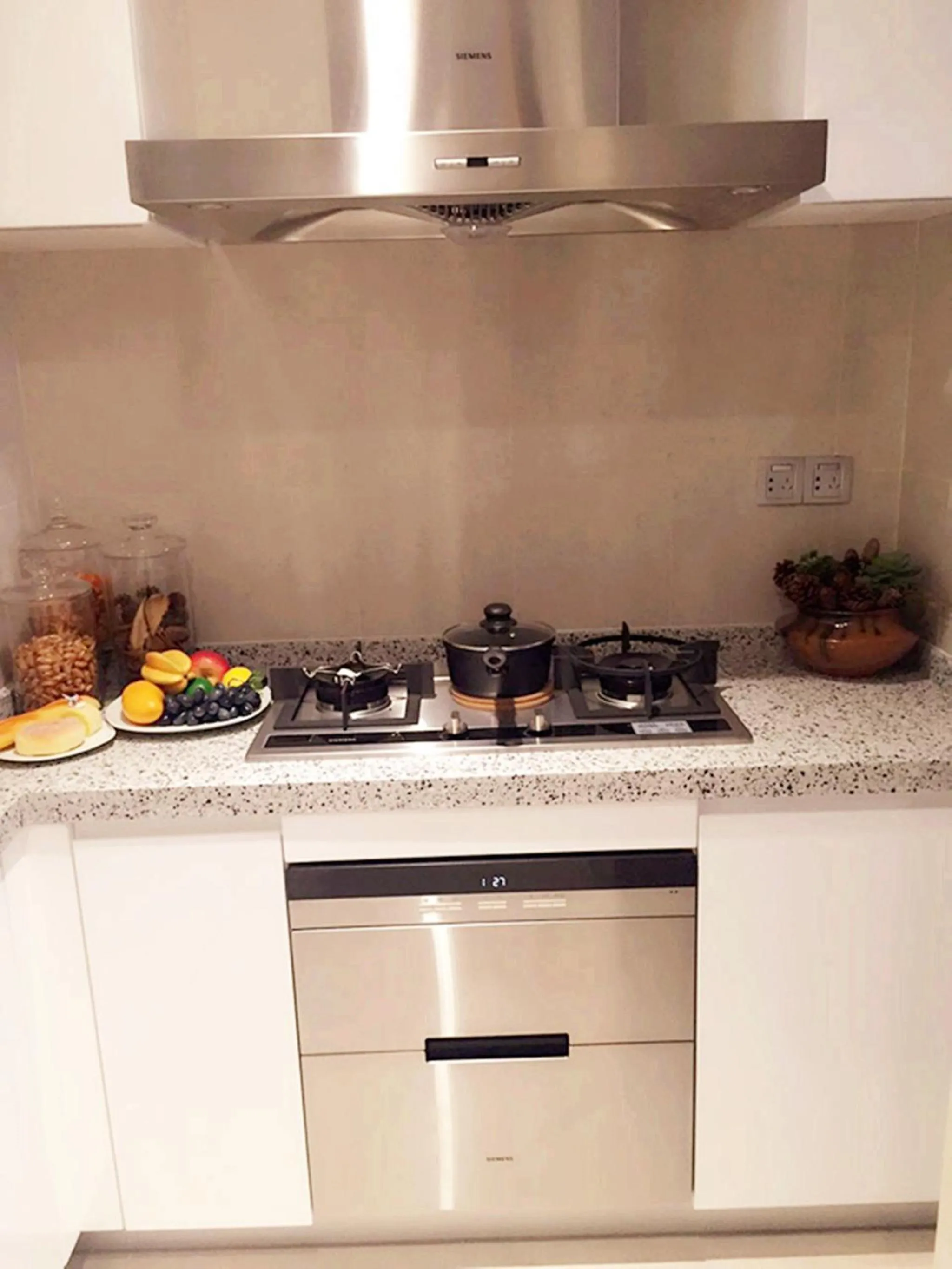 Kitchen or kitchenette in Green Court Place Jingqiao Middle Ring Shanghai