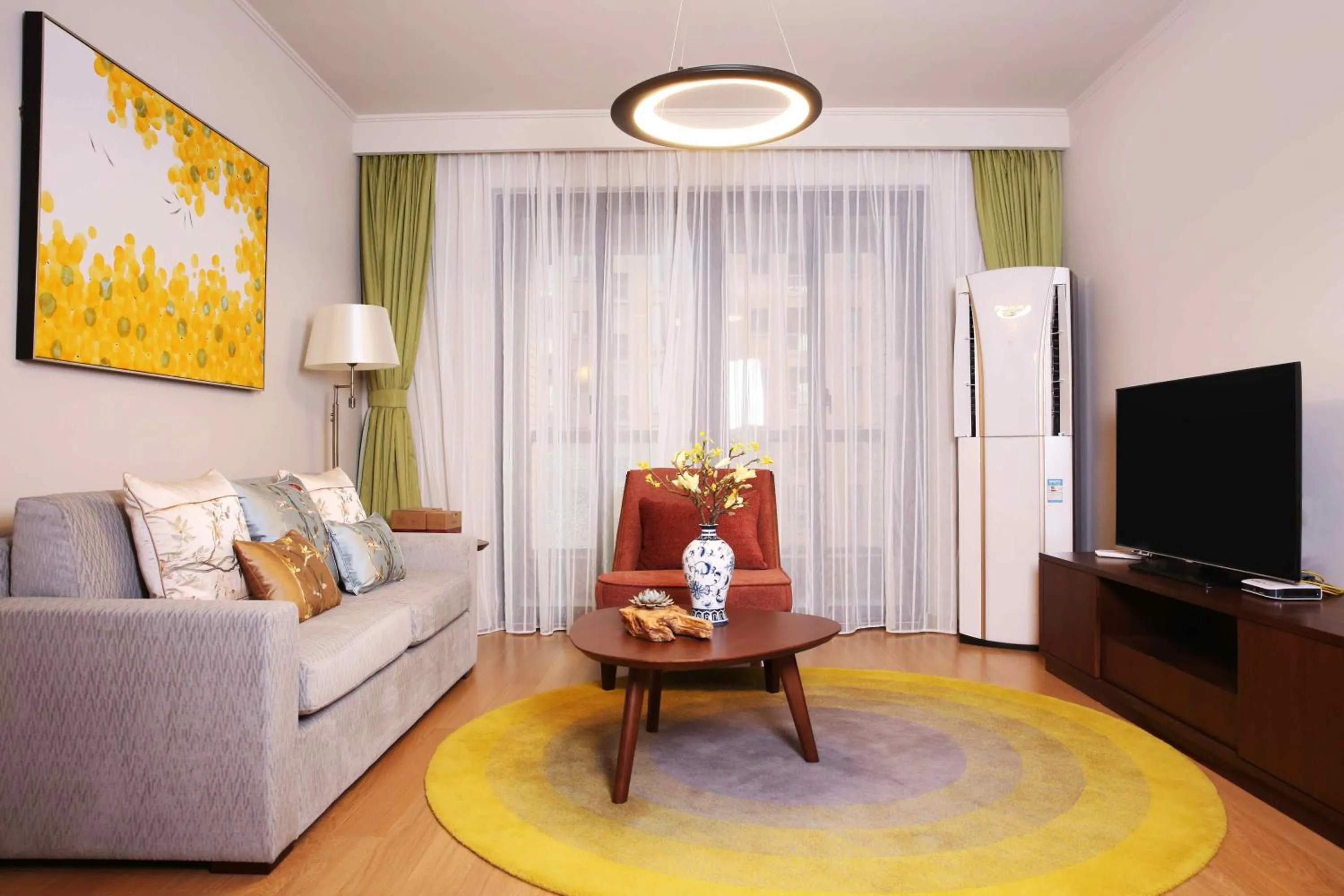 Living room in Green Court Place Jingqiao Middle Ring Shanghai