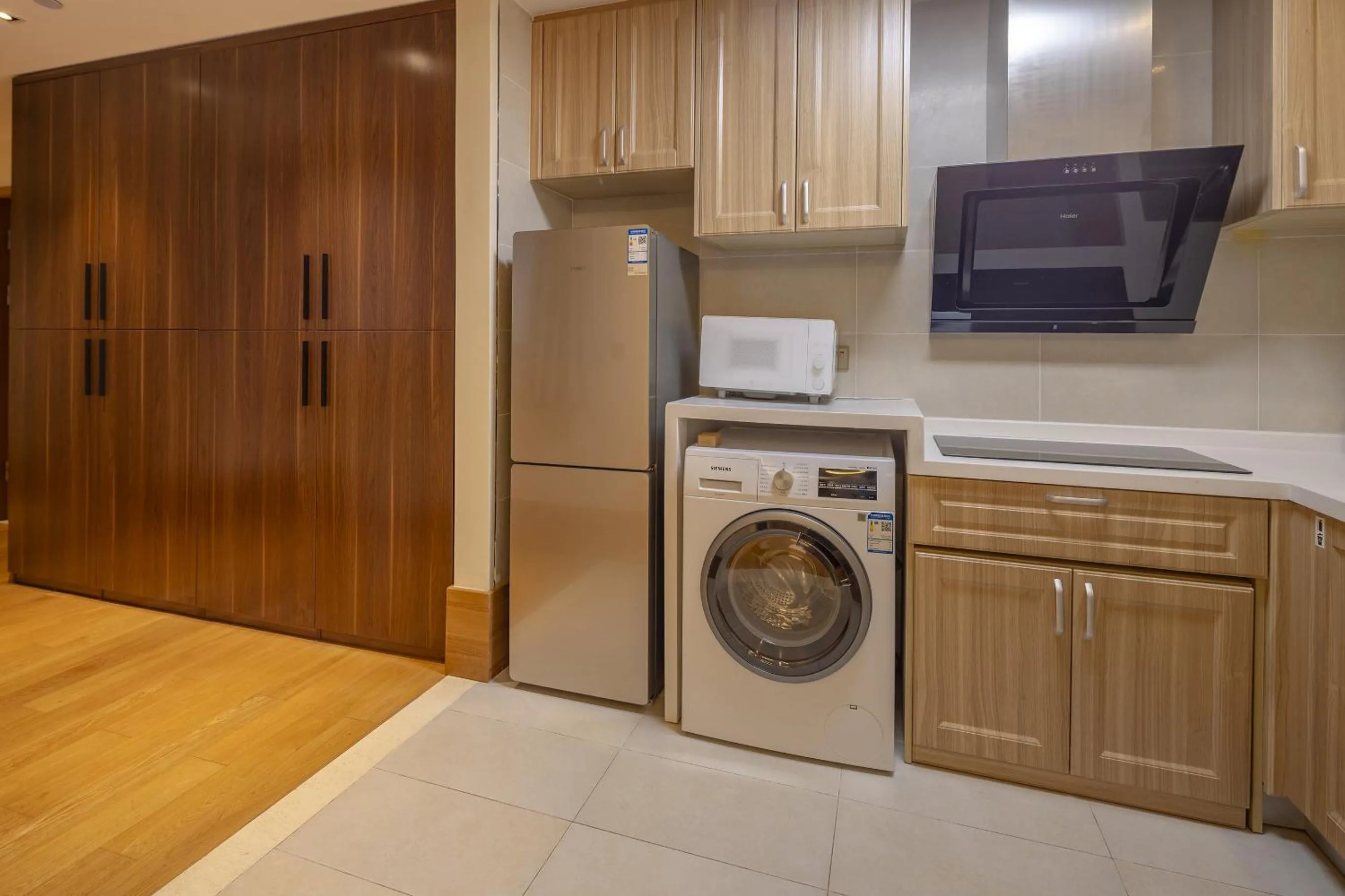 Kitchen or kitchenette in Green Court Place Jingqiao Middle Ring Shanghai